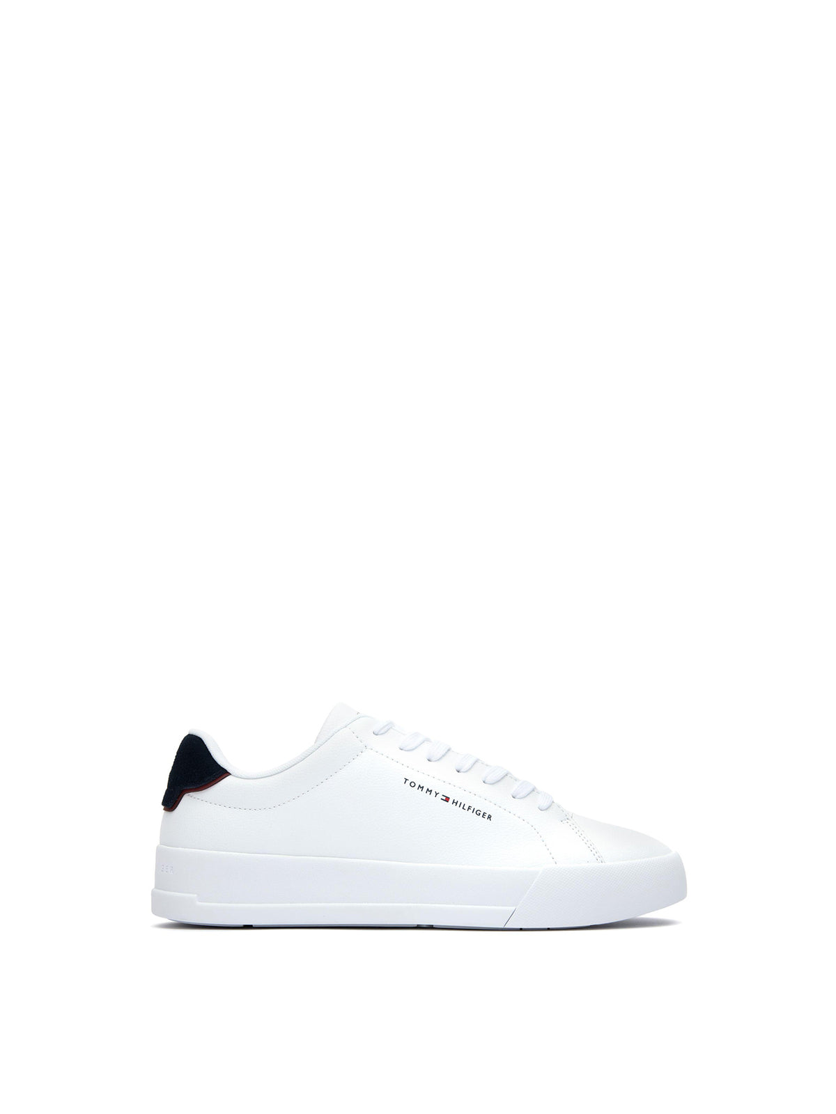 Court Leather Detail Trainers - White