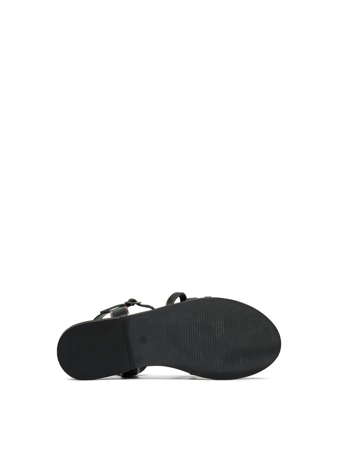Demi Gladiator Leather Sandals Black