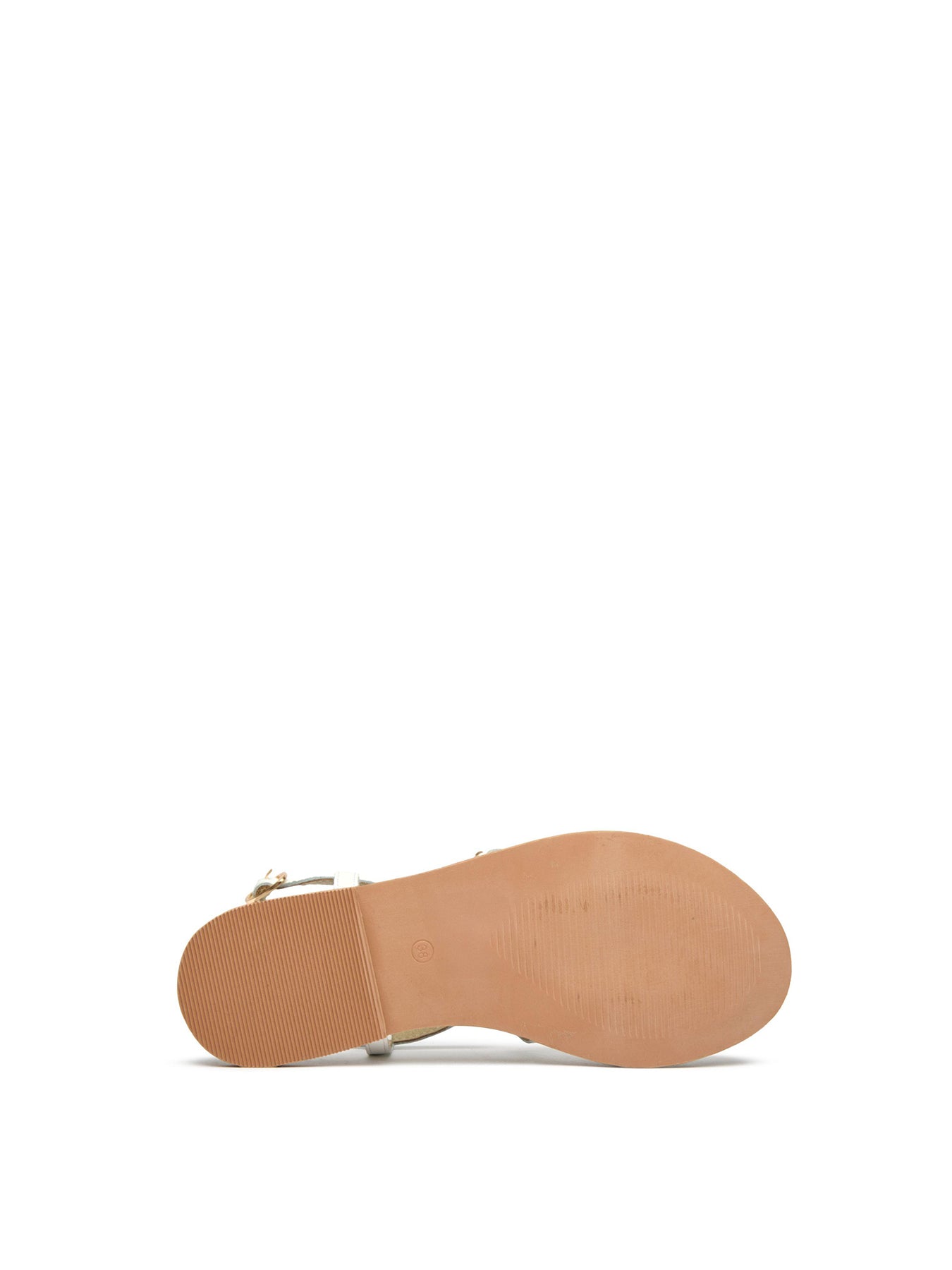 Dream Gladiator Leather Sandals White