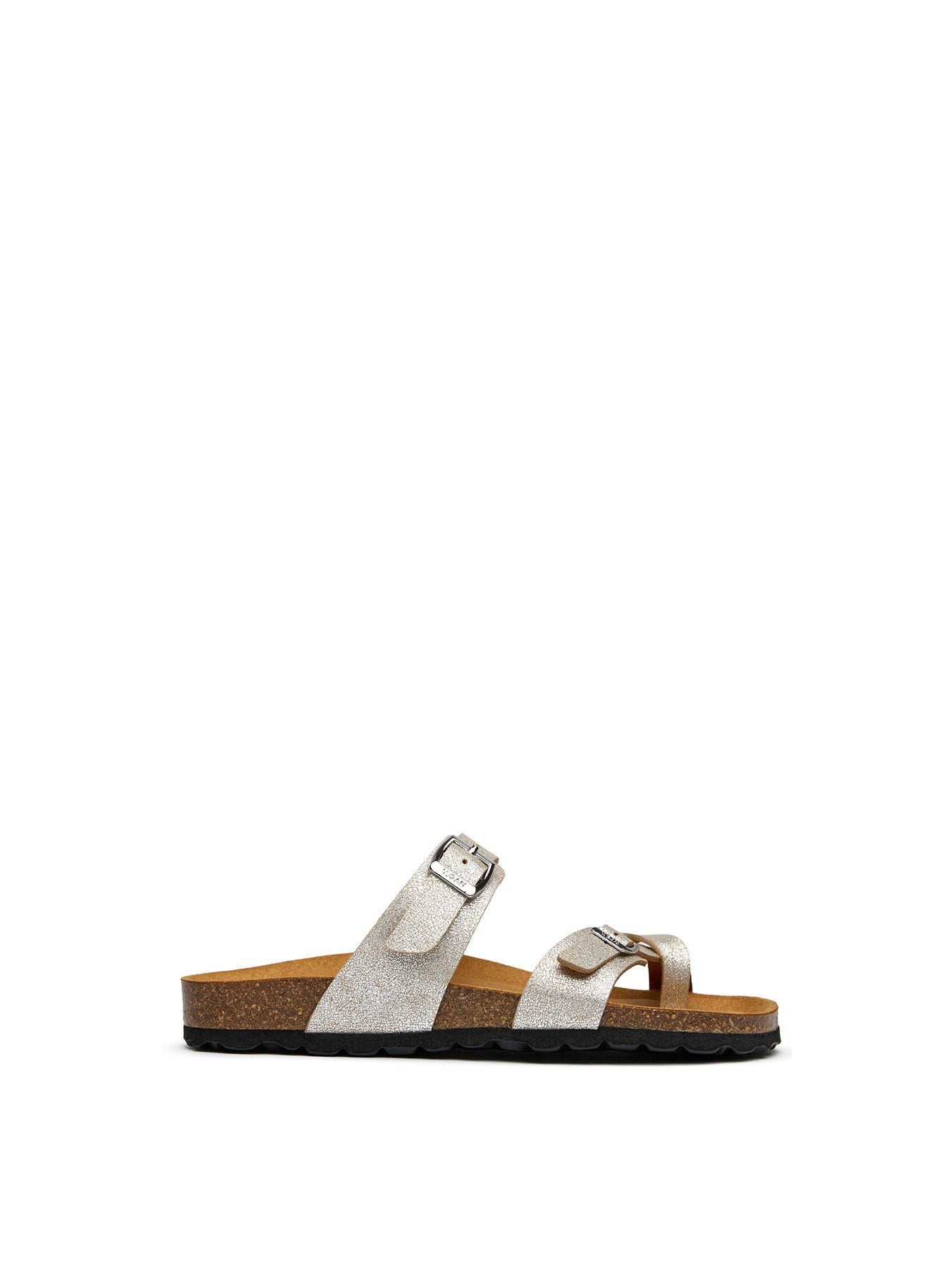 Garlic Comfort Footbed Sandals Silver
