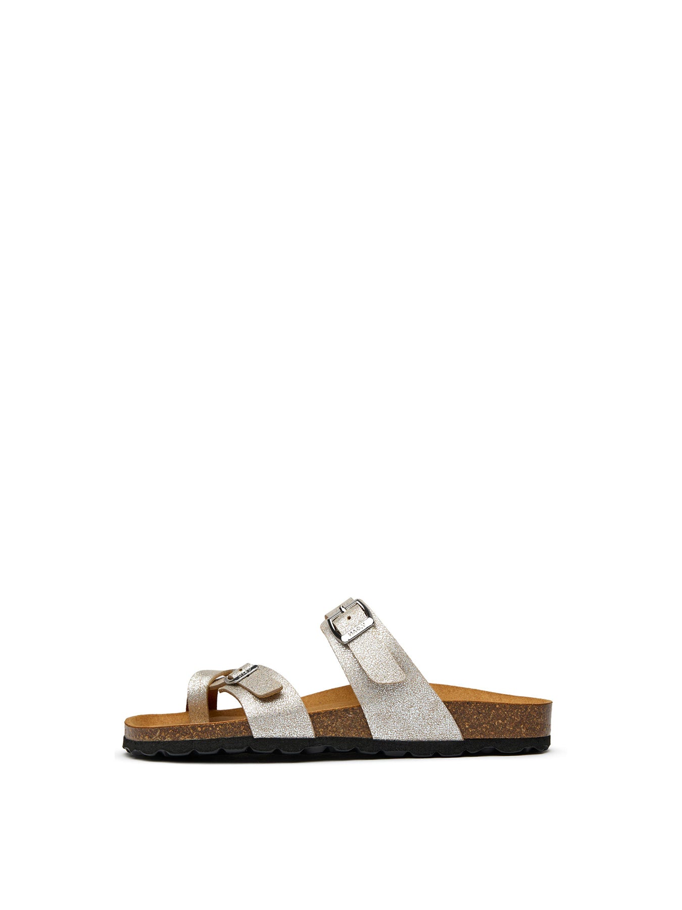 Garlic Comfort Footbed Sandals Silver