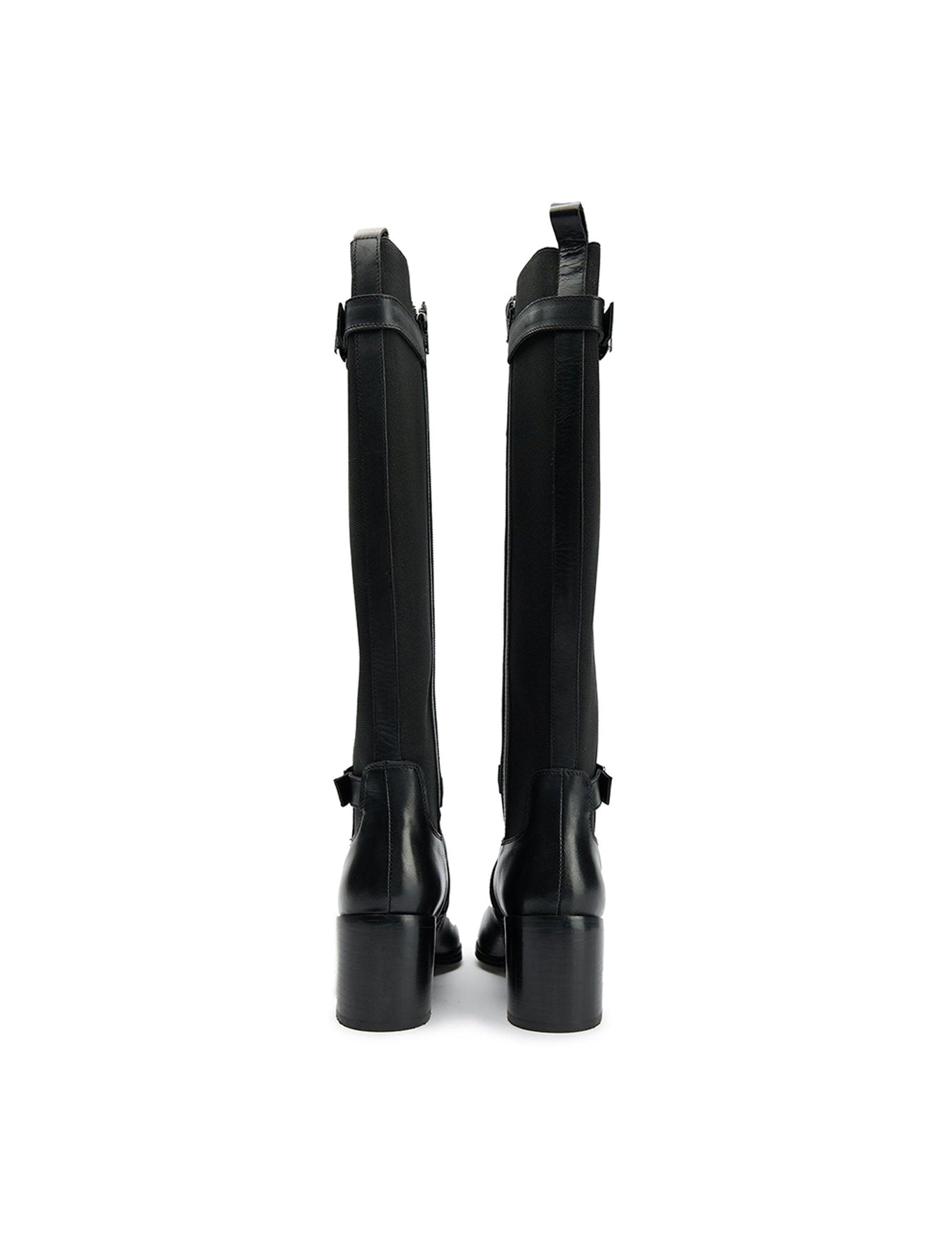 Gotta Elasticated Knee High Boots Black