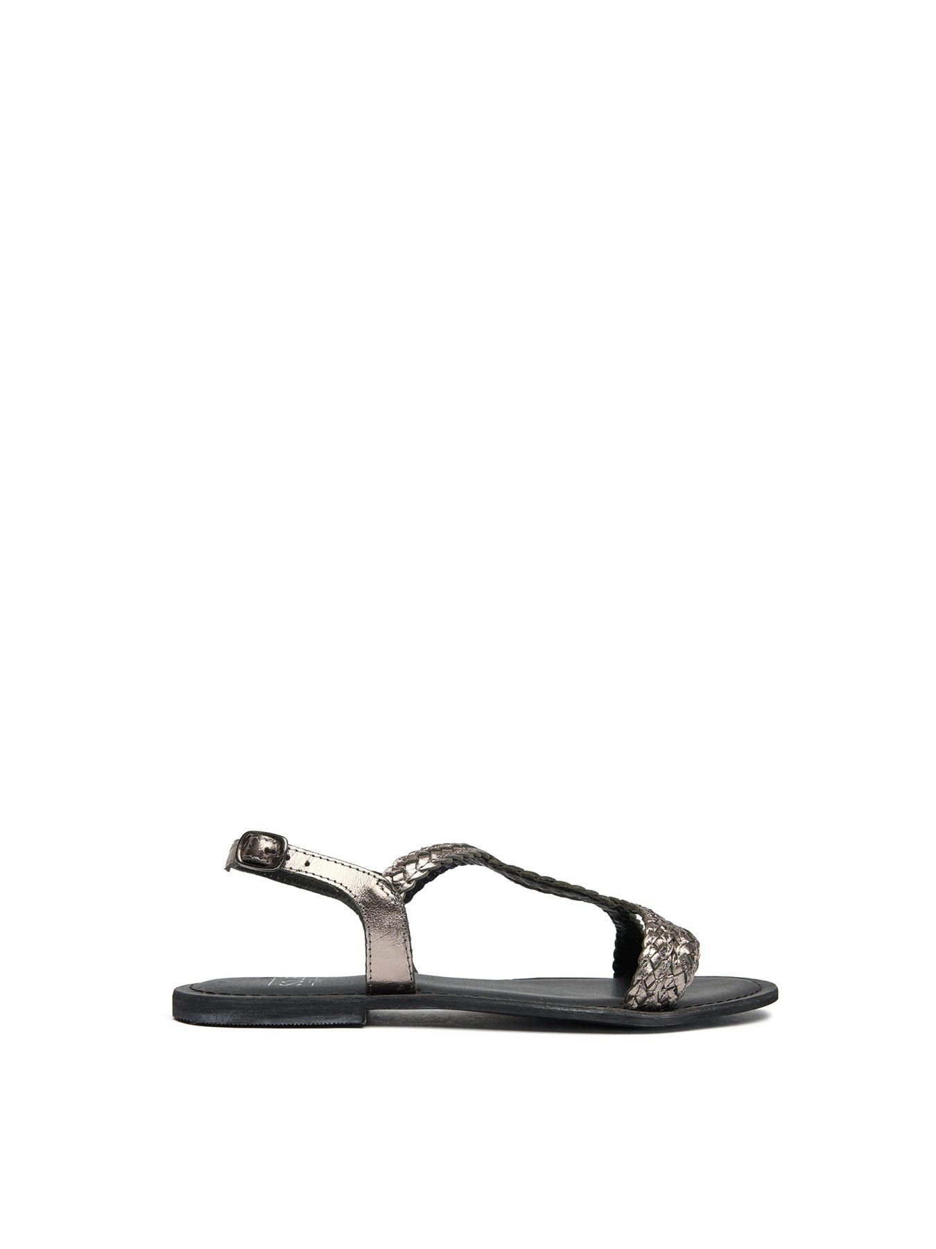 Heath Leather Sandals Silver