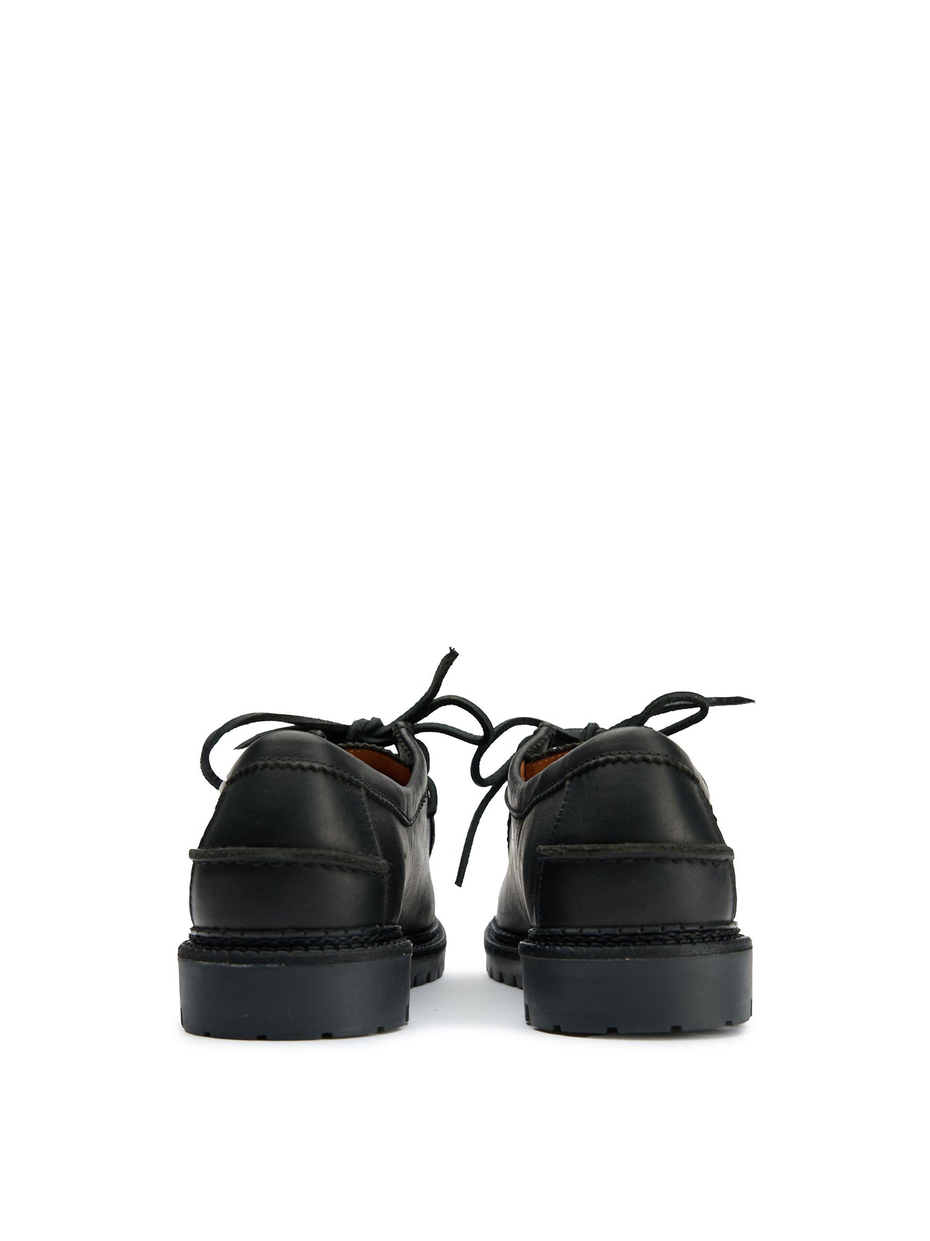 Jett Apron Leather Shoes Black