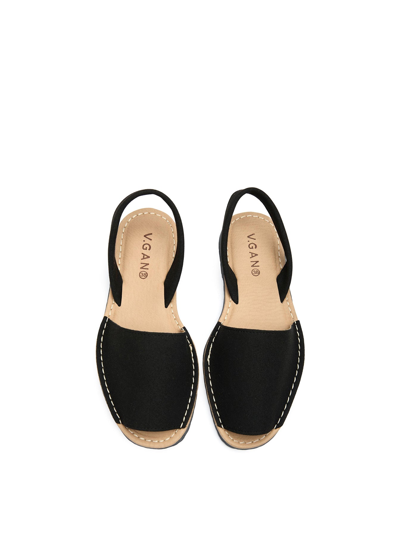Rambu Vegan Menorcan Sandals Black