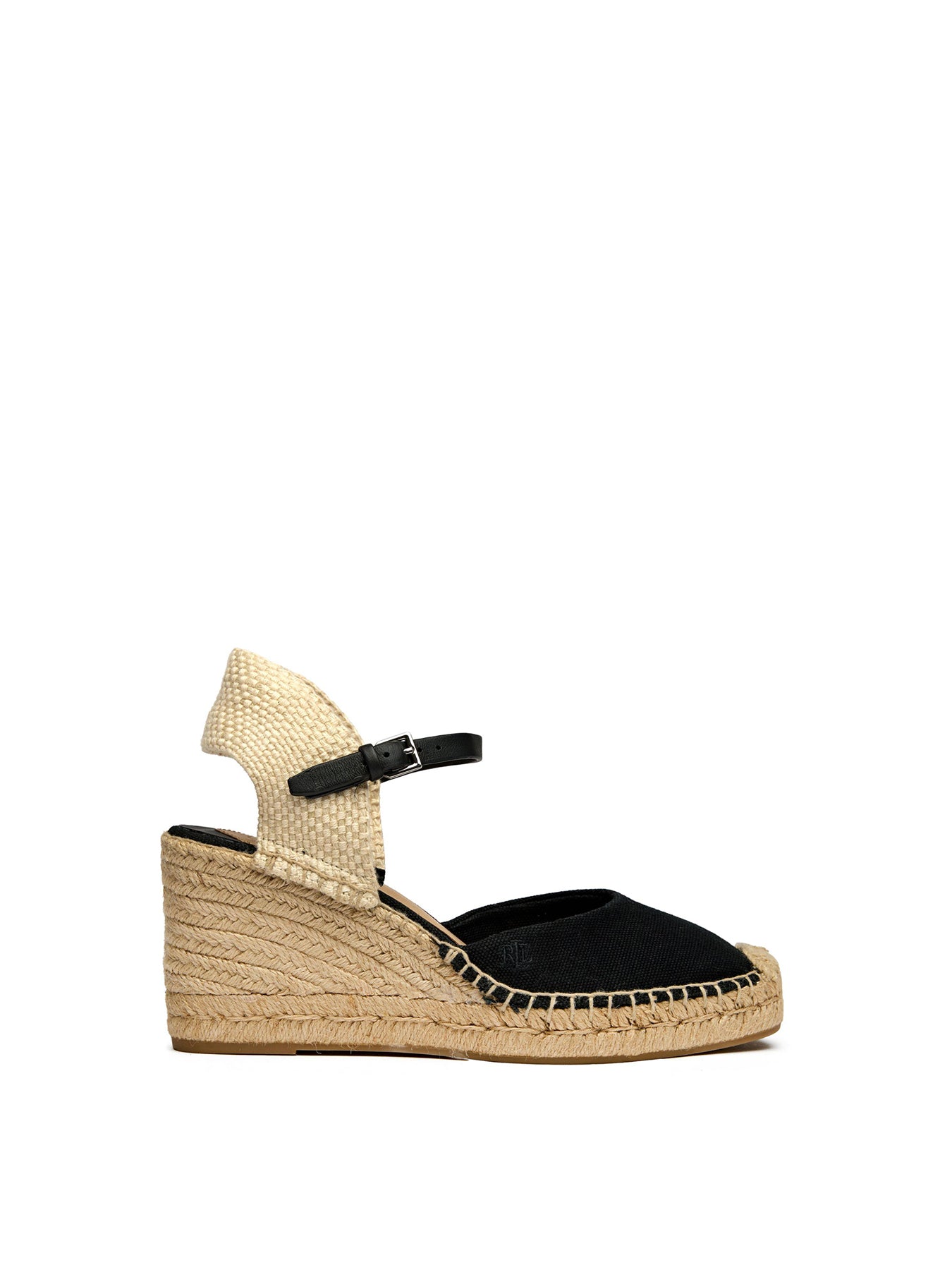 Robby Espadrille Wedges Black