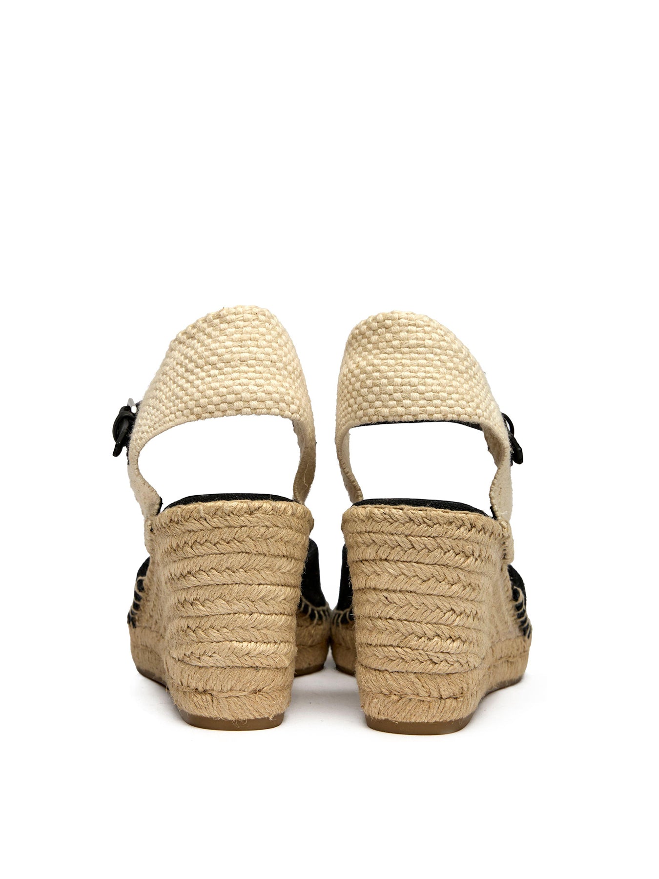 Robby Espadrille Wedges Black