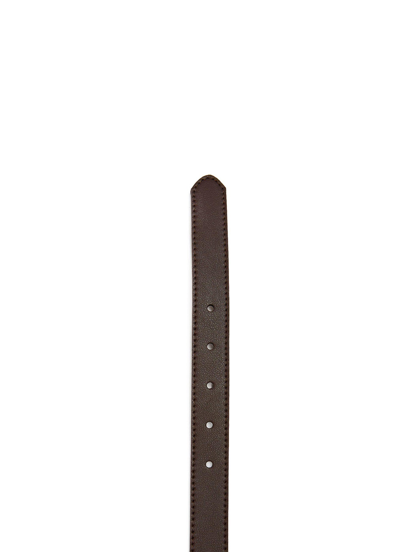 Vegan Stud 2.5cm Belt Brown
