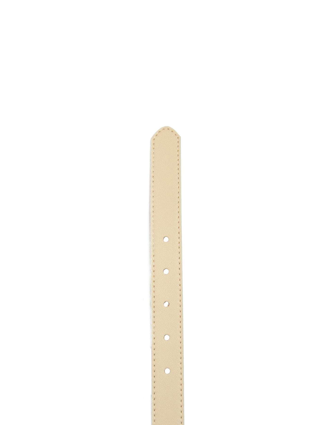 Vegan Stud 2.5cm Belt White