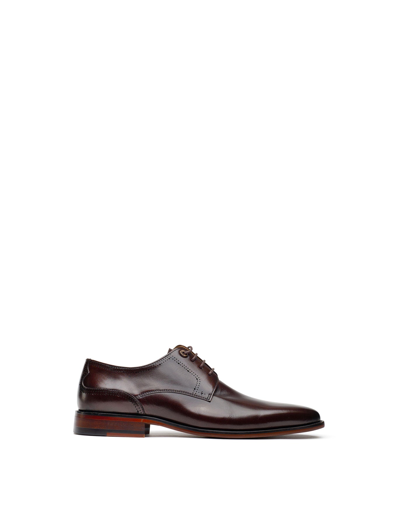 Warren Derby Leather Shoes Brown