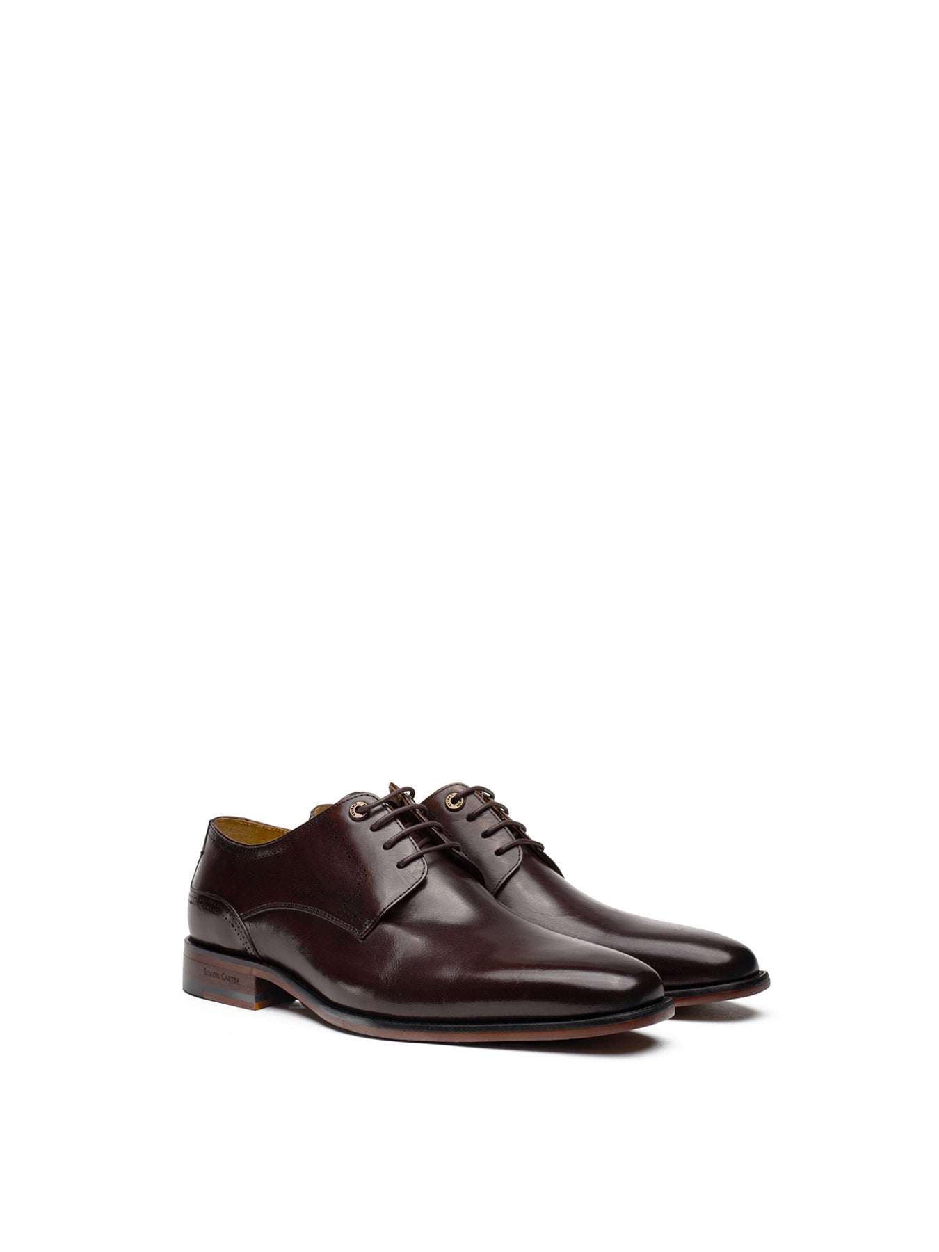 Warren Derby Leather Shoes Brown
