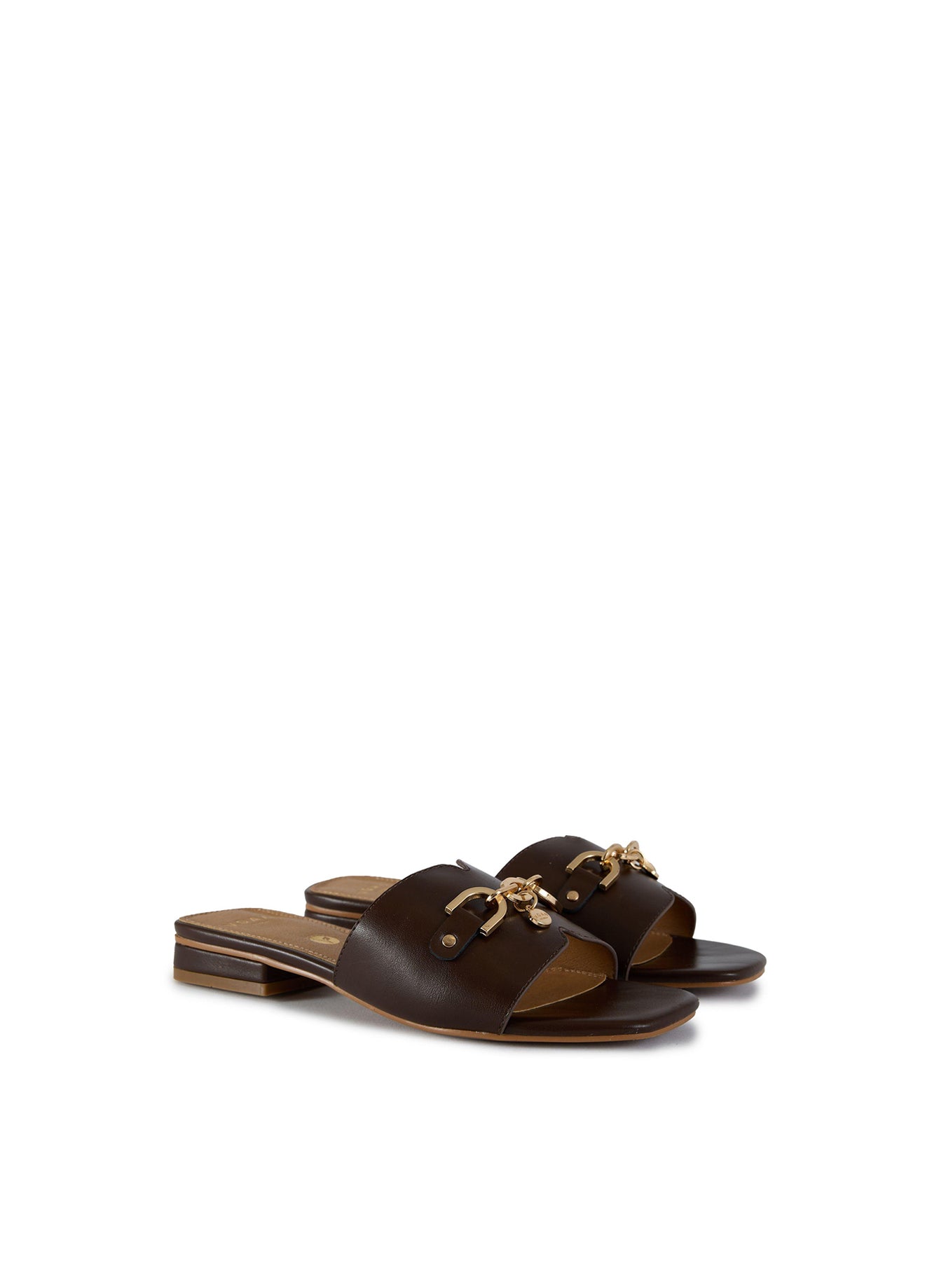 Aji Slide Sandals Brown