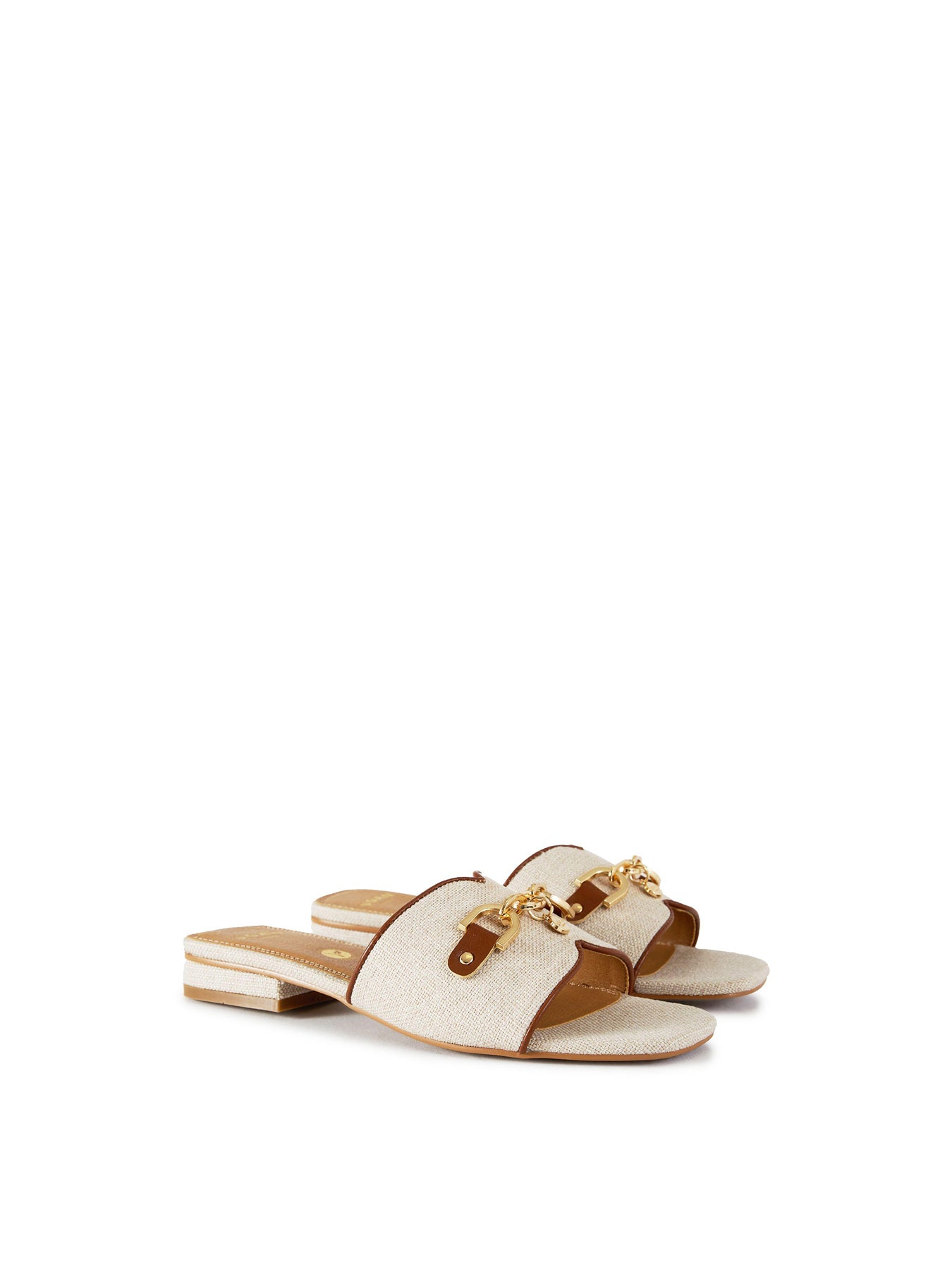 Aji Slide Sandals Neutral