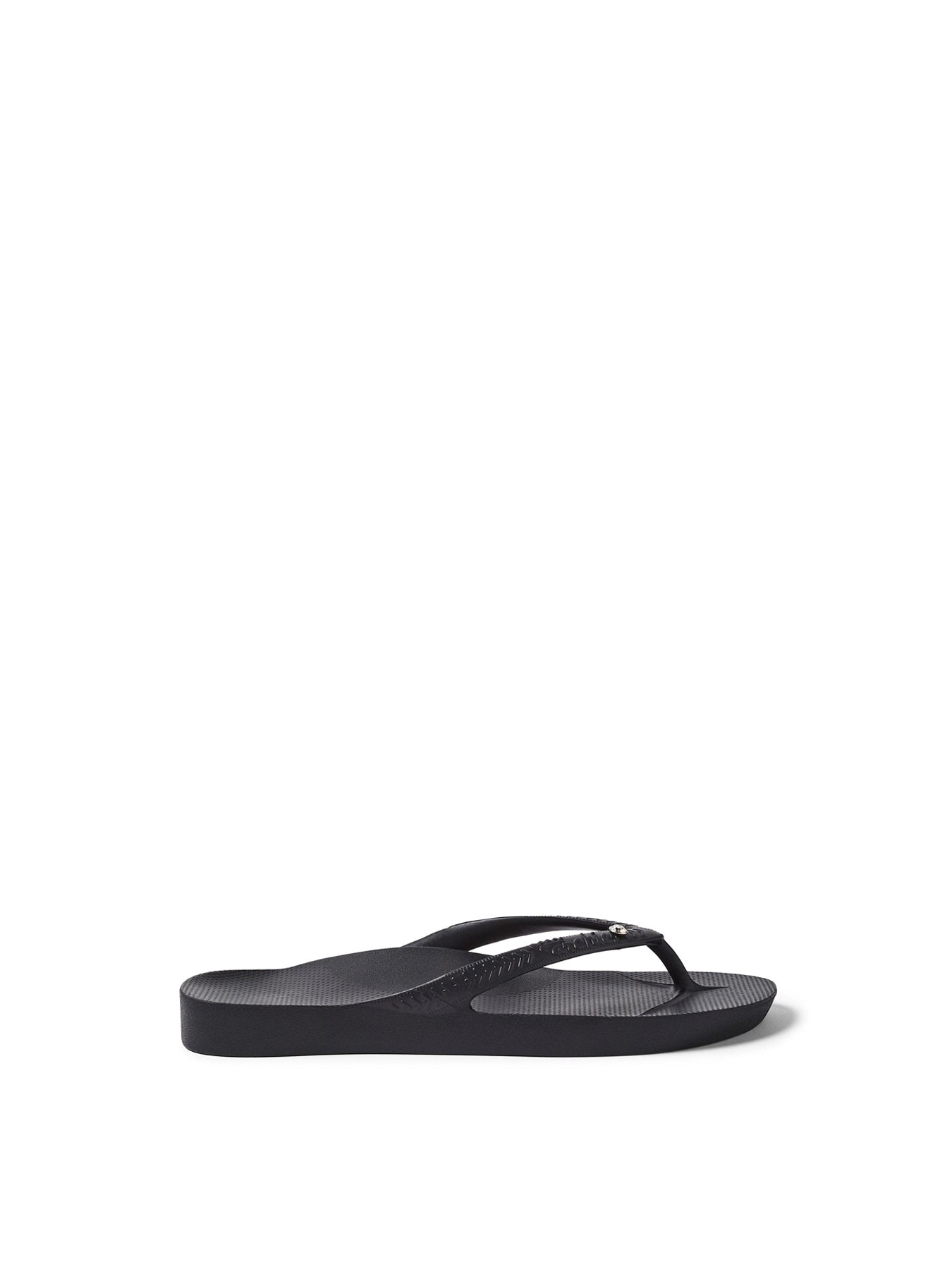 Arch Support Crystal Flip-Flops Black