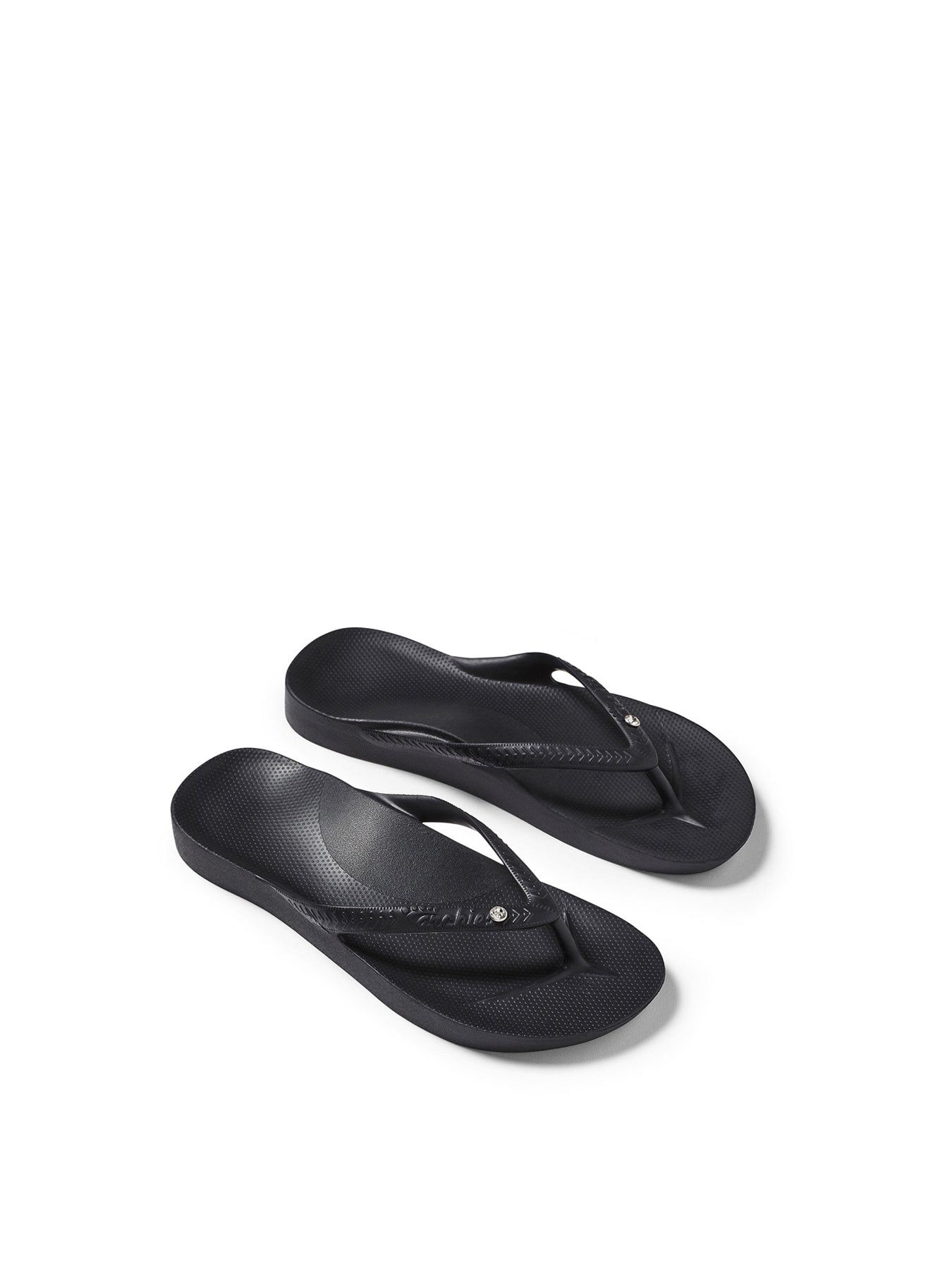 Arch Support Crystal Flip-Flops Black