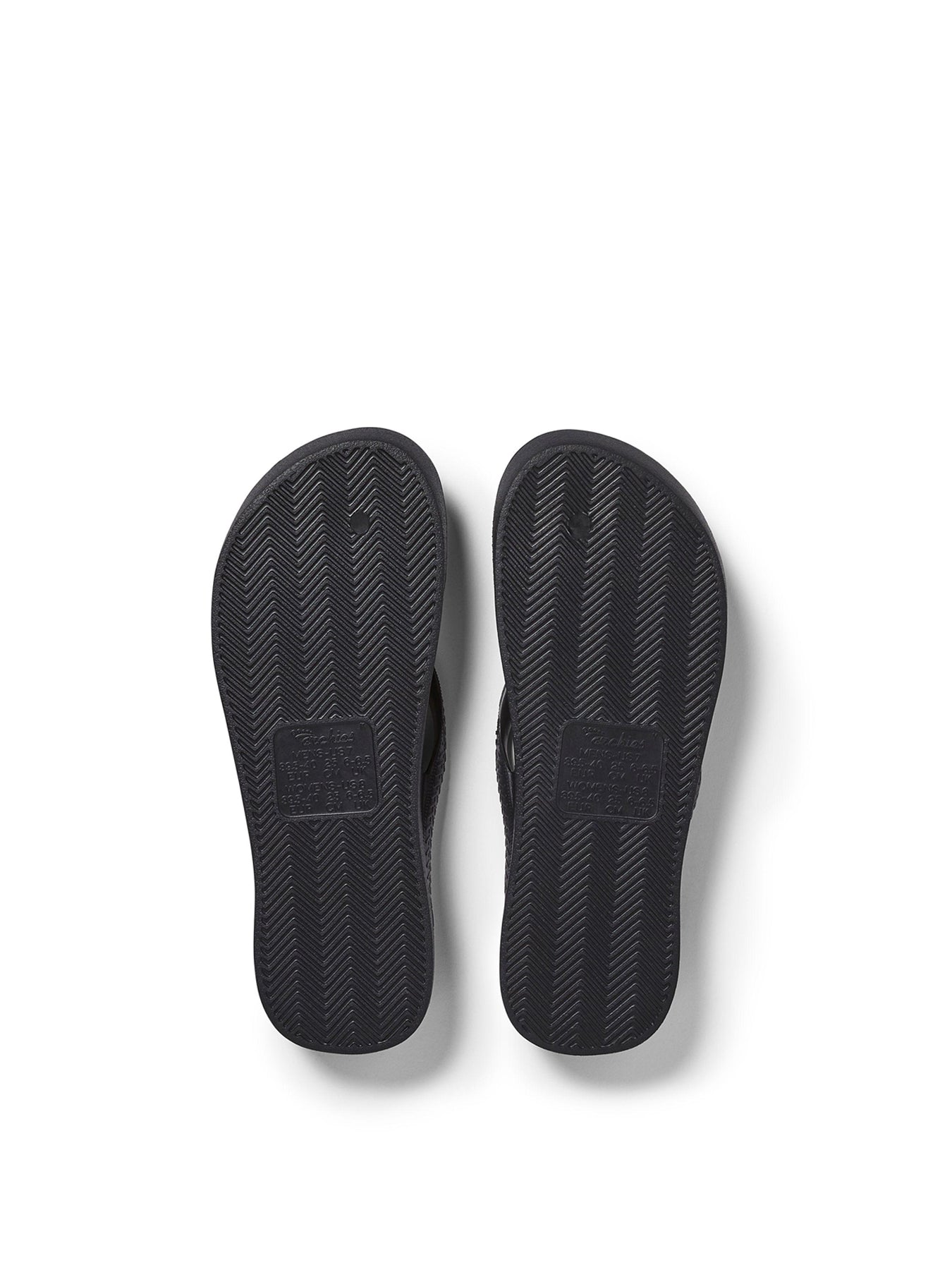 Arch Support Crystal Flip-Flops Black