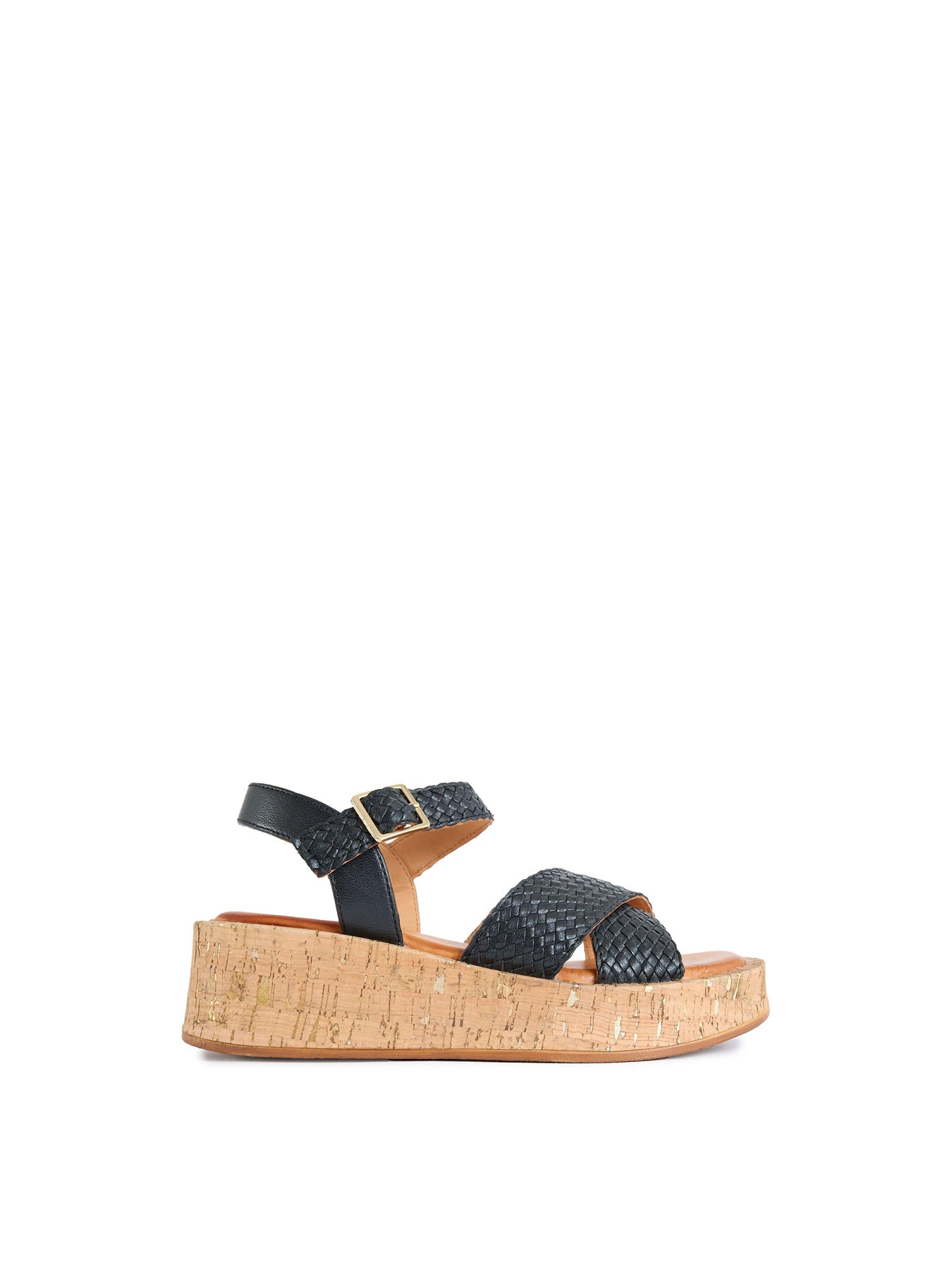 Briana Flatform Sandals Black
