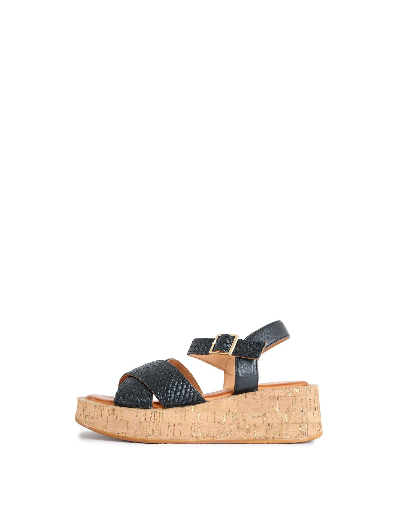 Briana Flatform Sandals Black