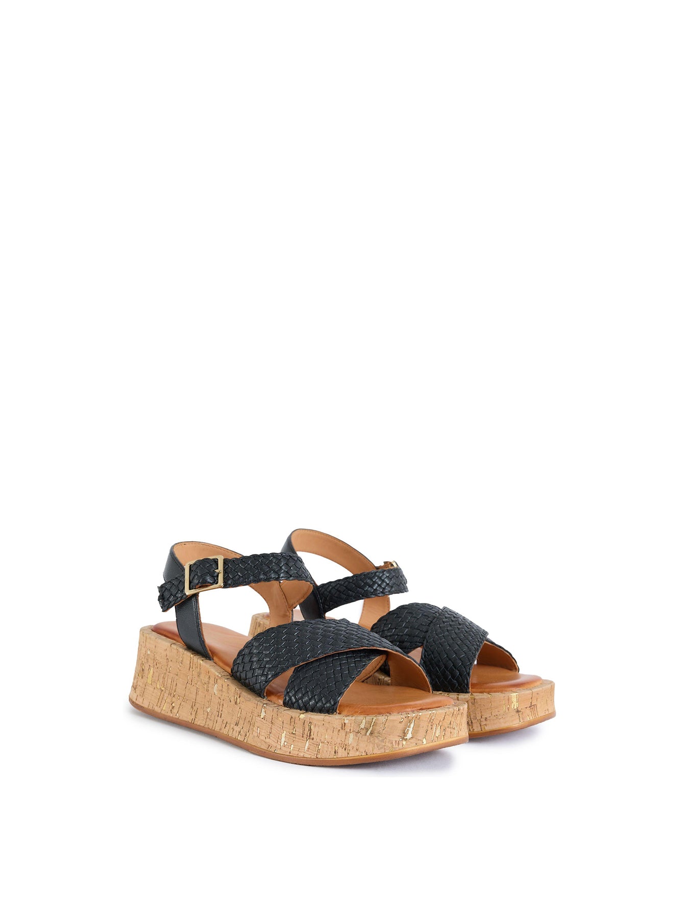 Briana Flatform Sandals Black