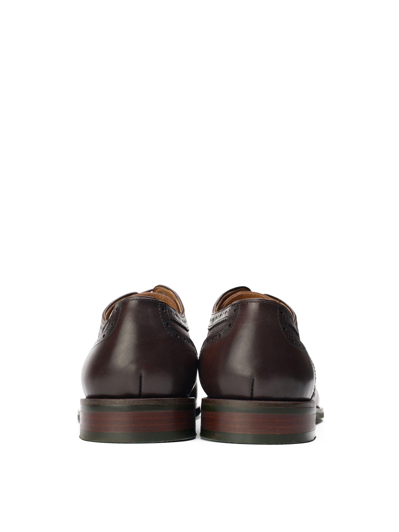 Diplodocus Brogue Leather Shoes Brown