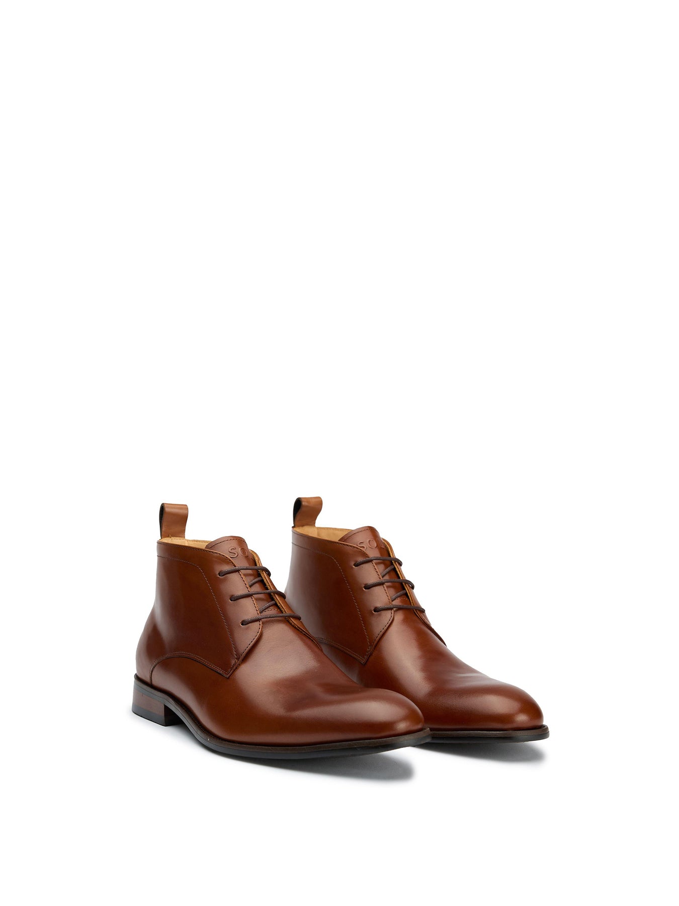 Firey Chukka Leather Boots Tan
