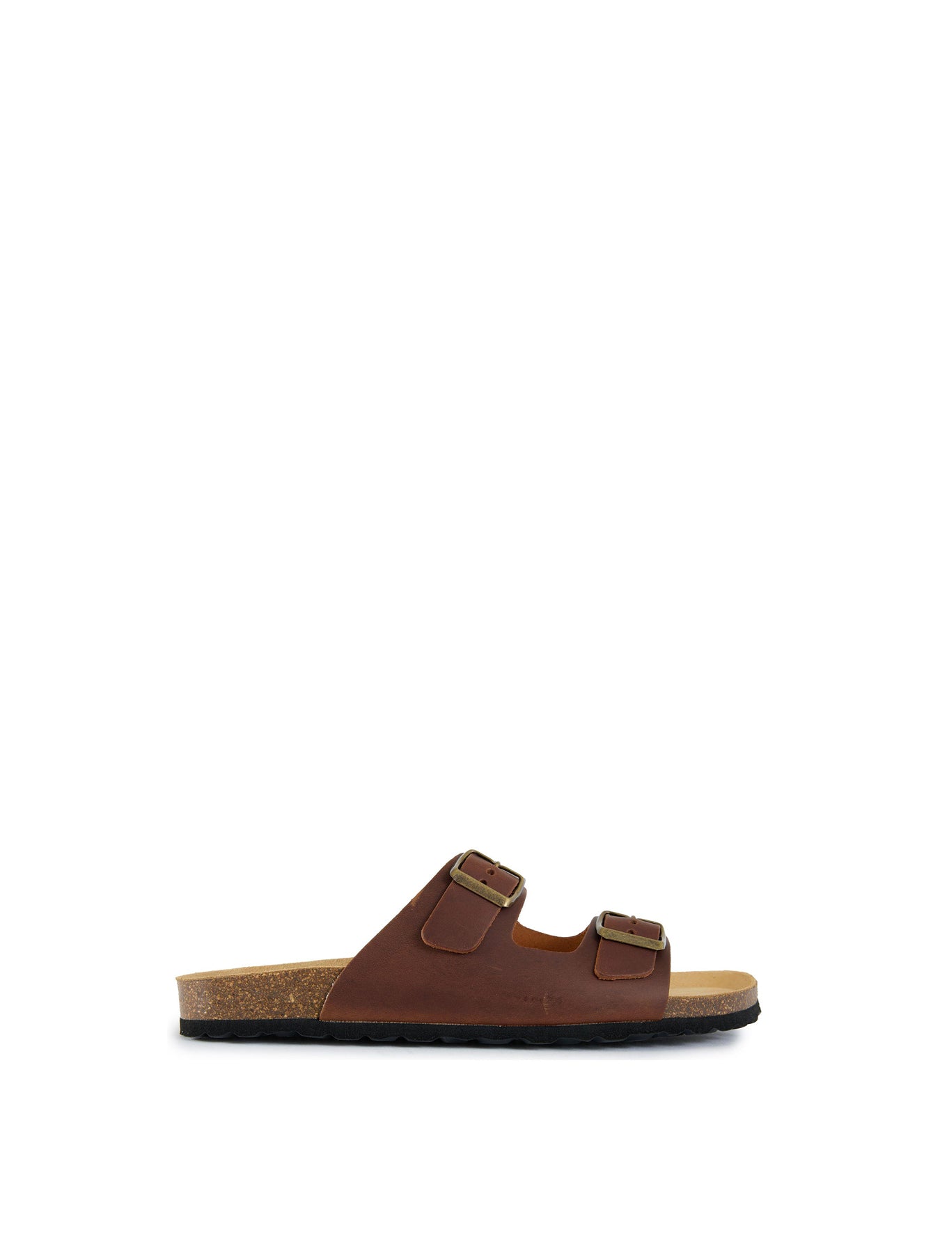 Nash Footbed Leather Sandals Tan