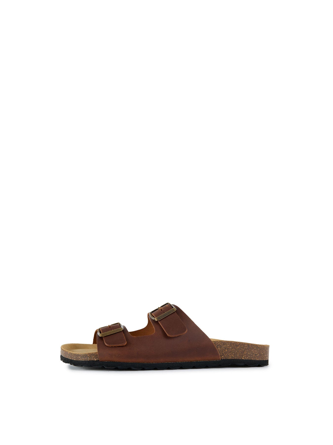 Nash Footbed Leather Sandals Tan