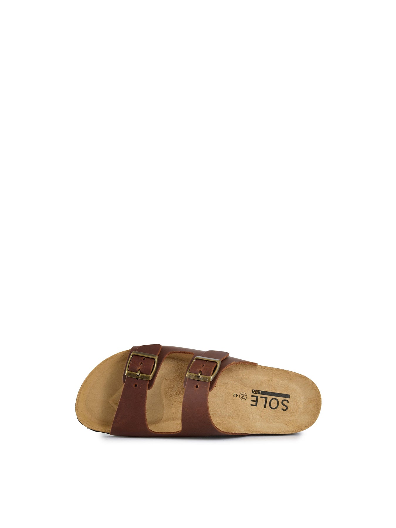 Nash Footbed Leather Sandals Tan