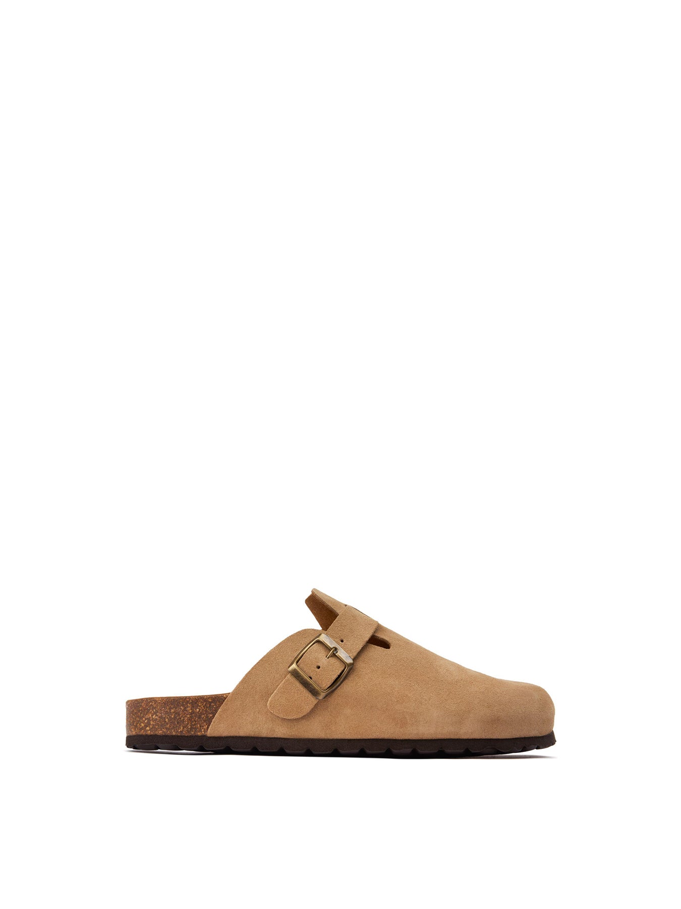 Nye Footbed Suede Mules Brown