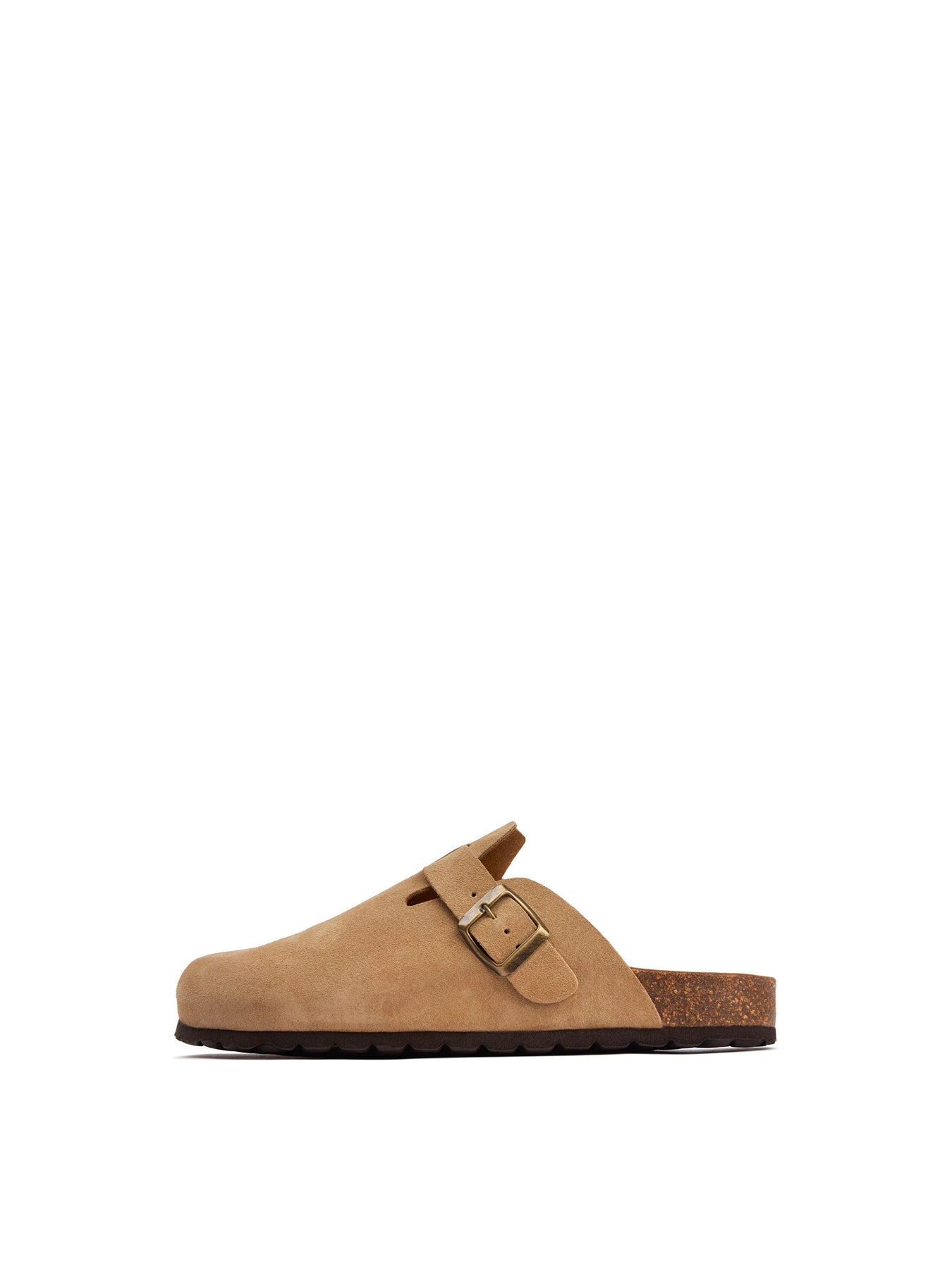 Nye Footbed Suede Mules Brown