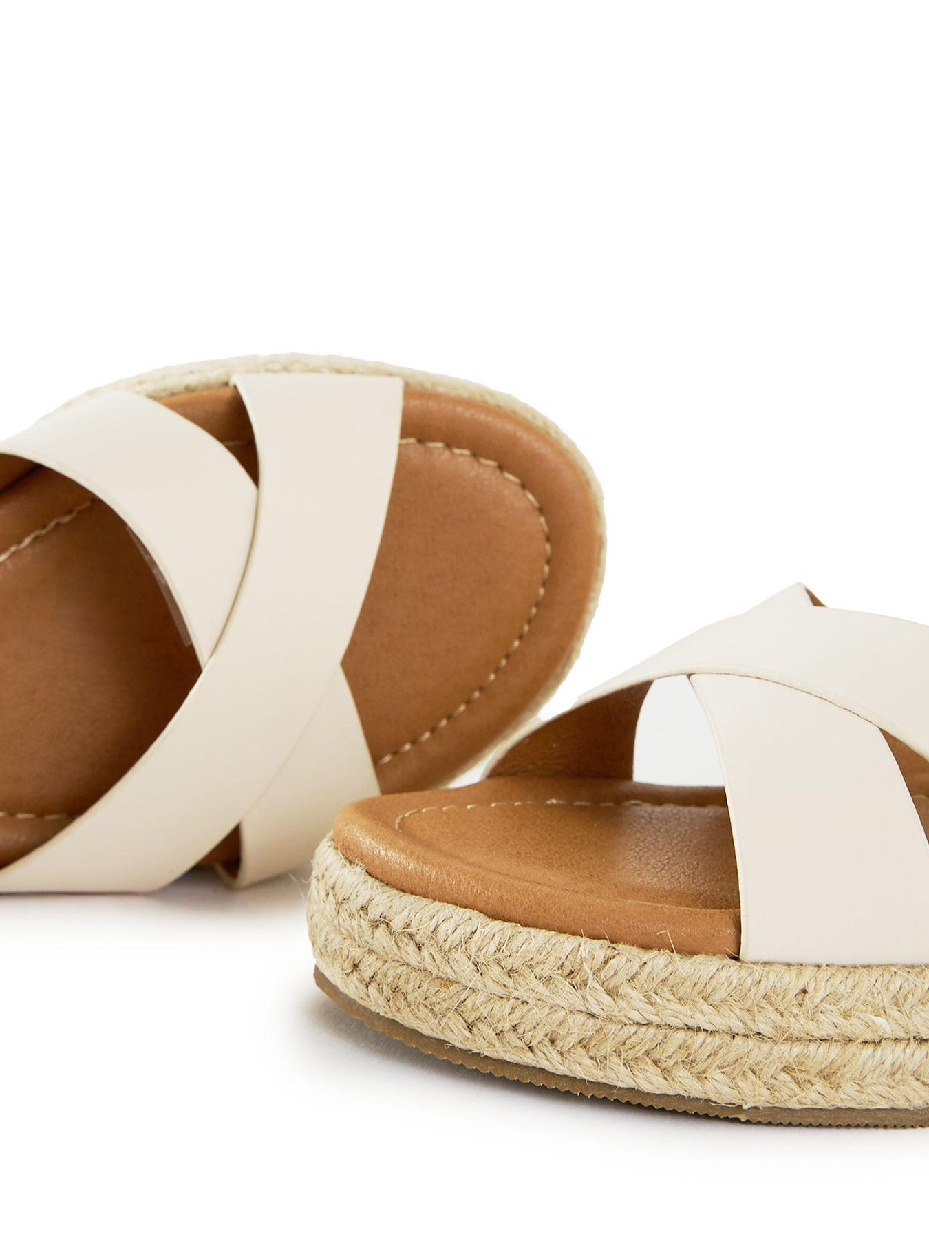 Pekoe Espadrille Wedge Sandals Neutral