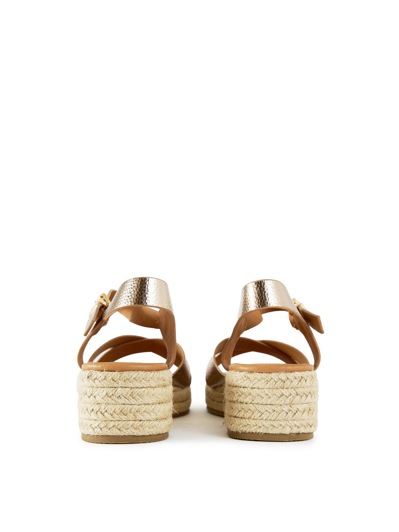 Pekoe Espadrille Wedge Sandals Gold
