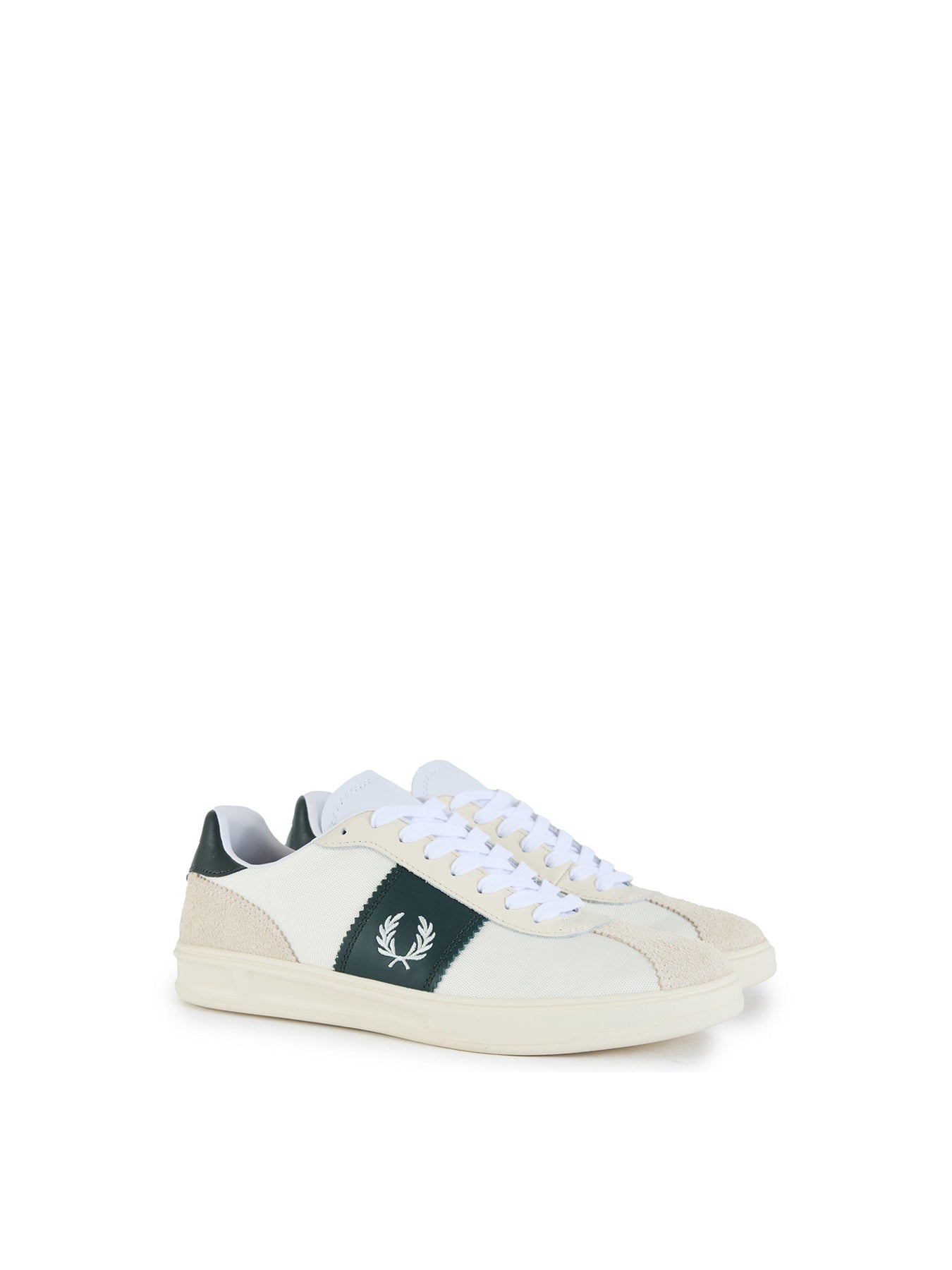 B4 Suede Nylon Trainers Neutral
