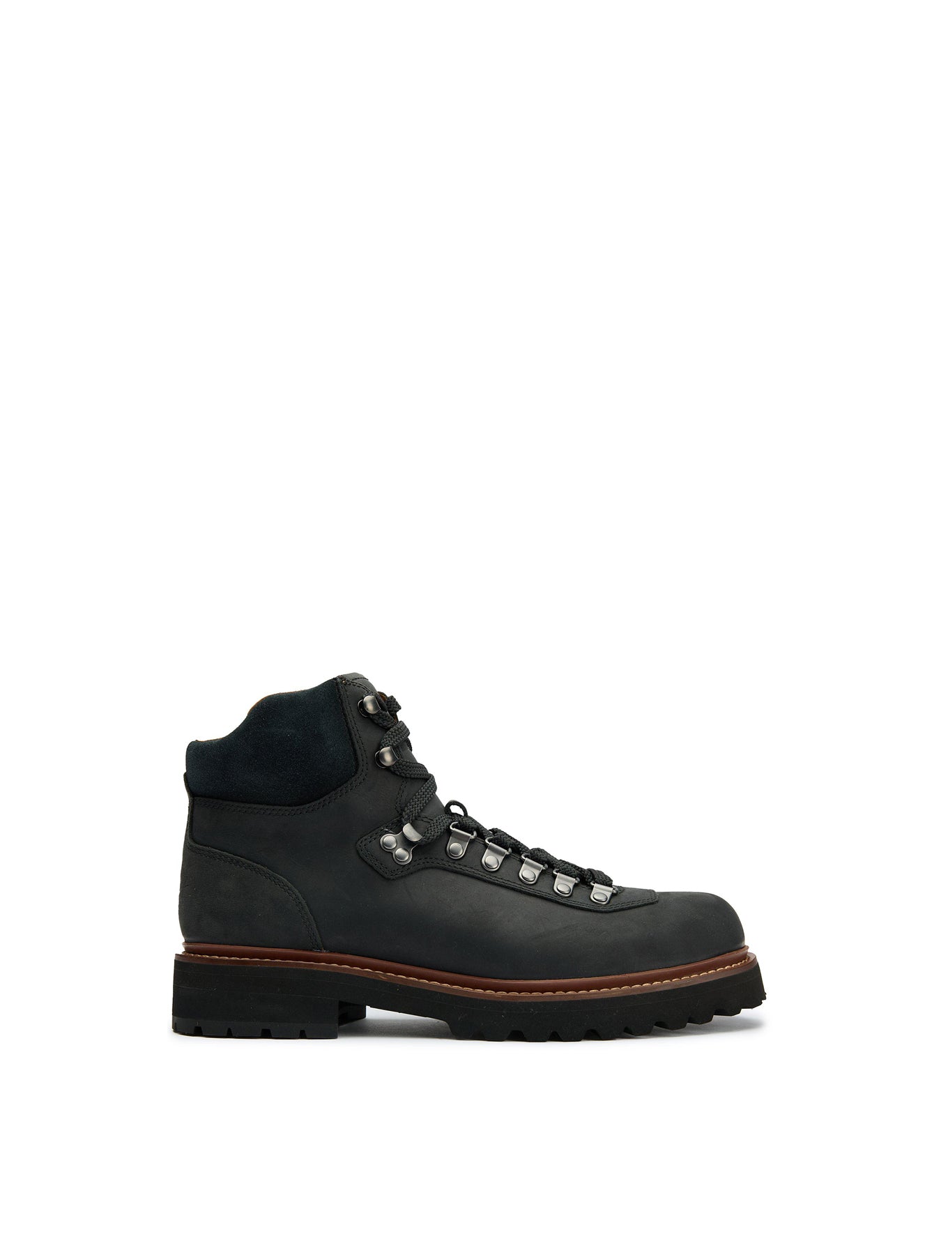 Alpine Leather Boots Black