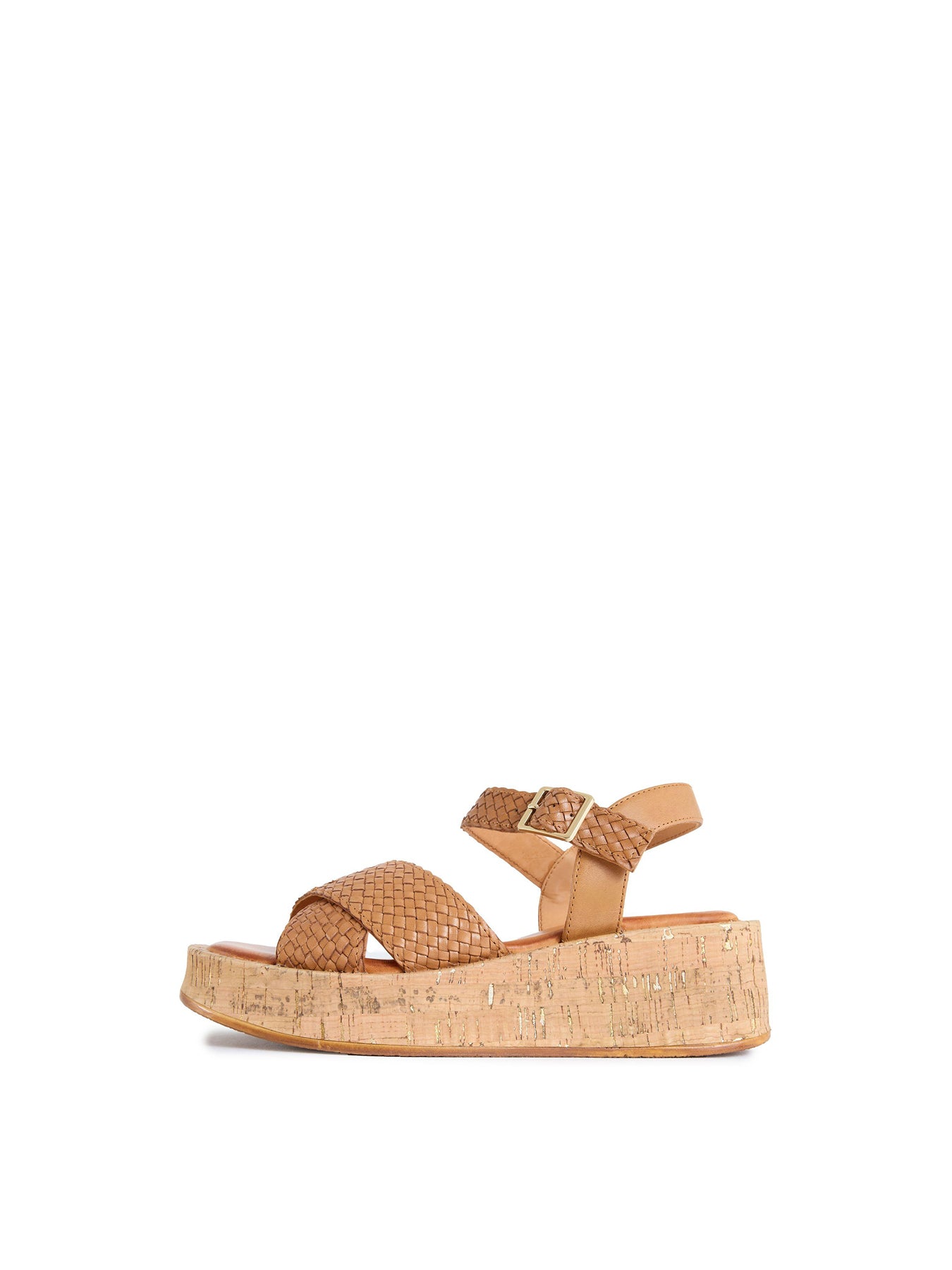 Briana Flatform Sandals Tan