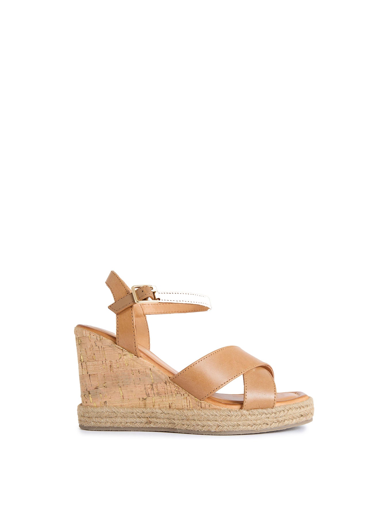 Brita Wedge Sandals Tan