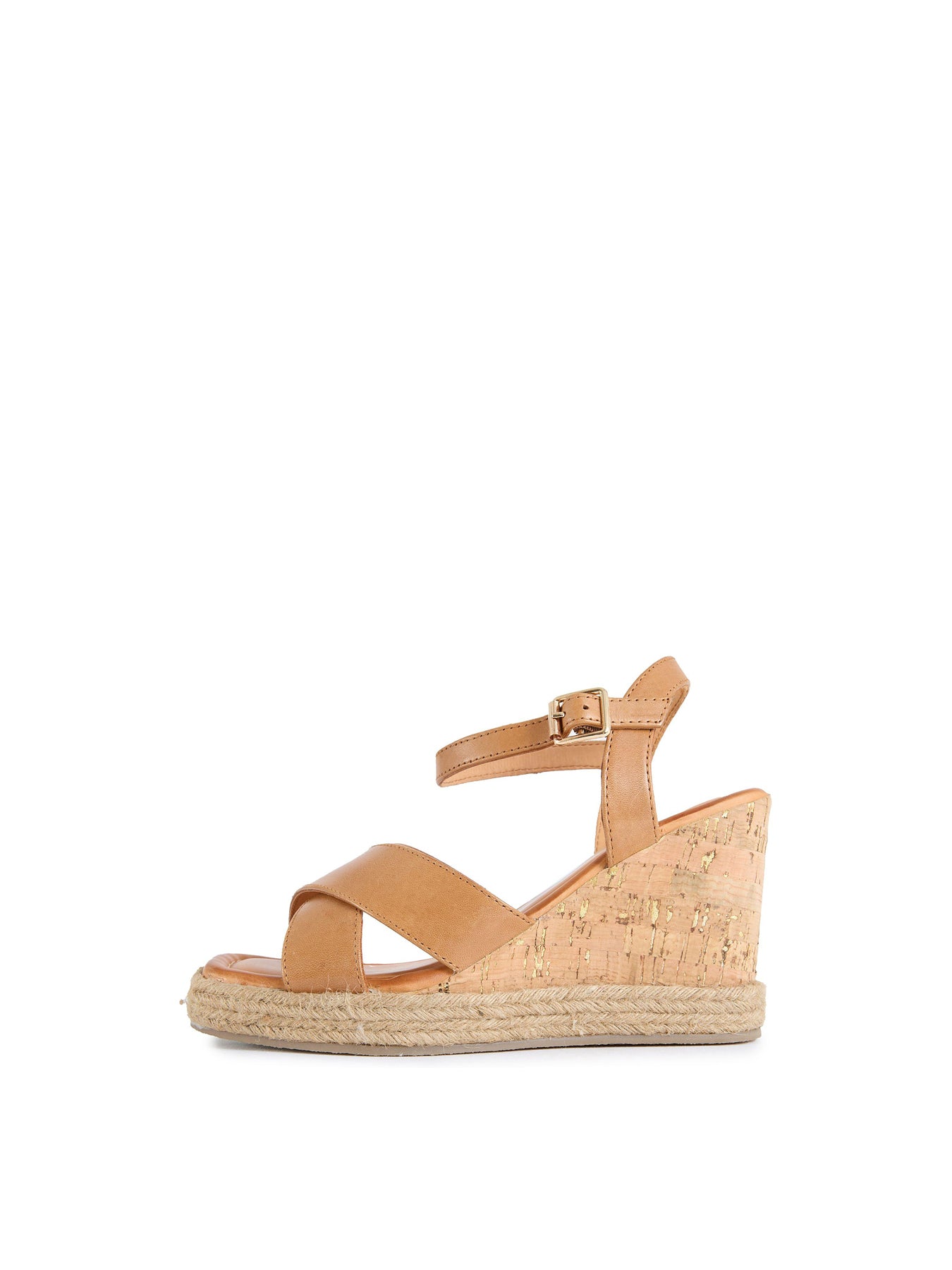Brita Wedge Sandals Tan