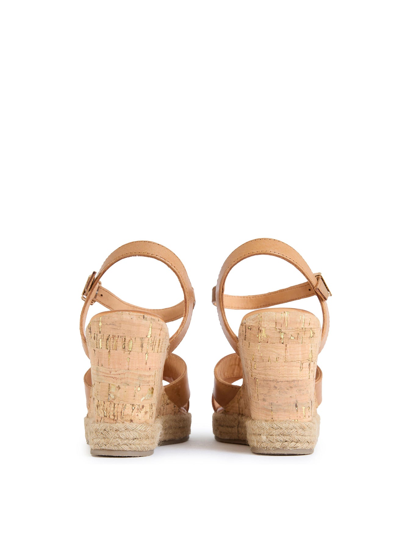 Brita Wedge Sandals Tan