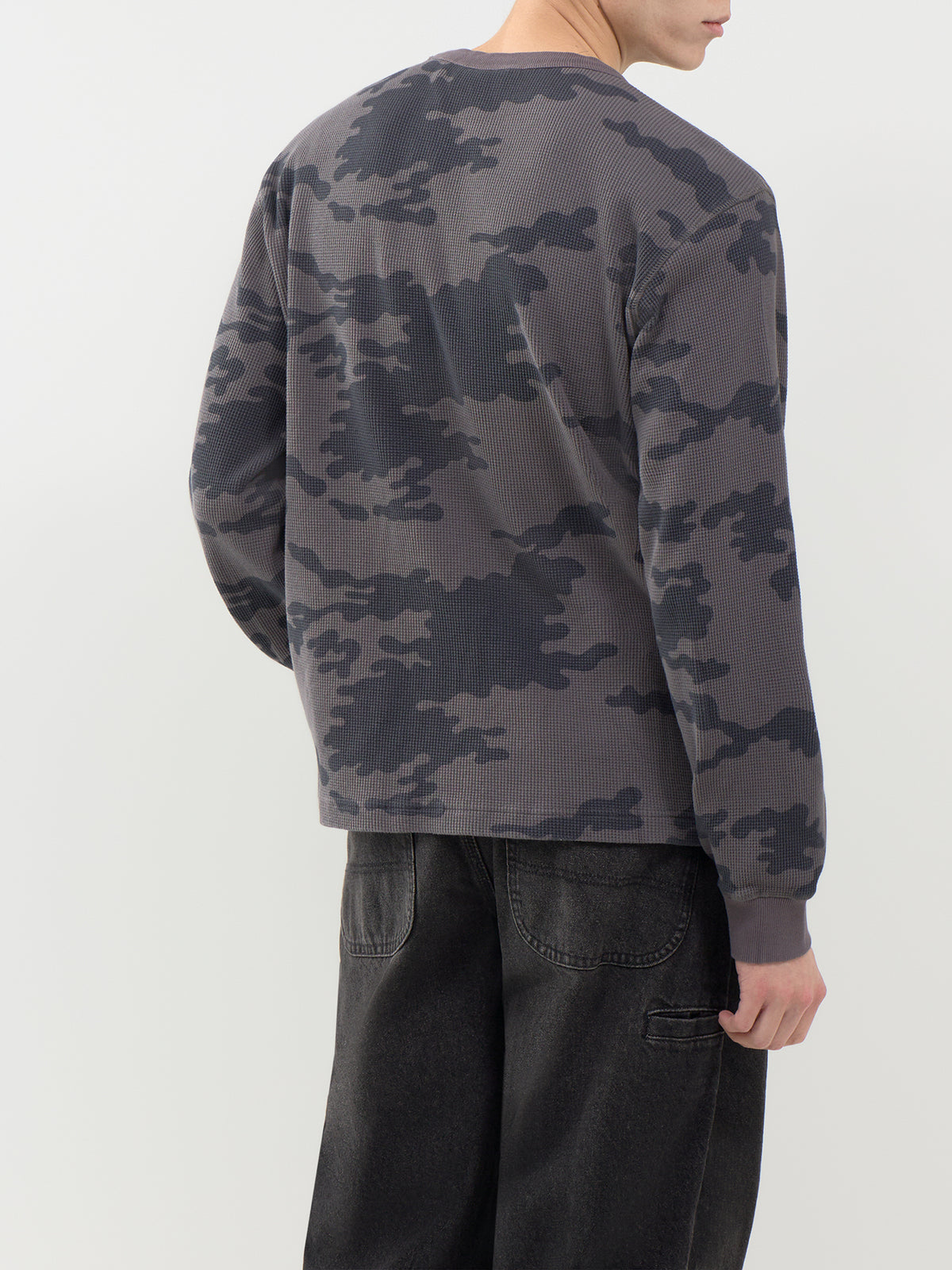 Camo Woofles Long Sleeve Graphic T-Shirt