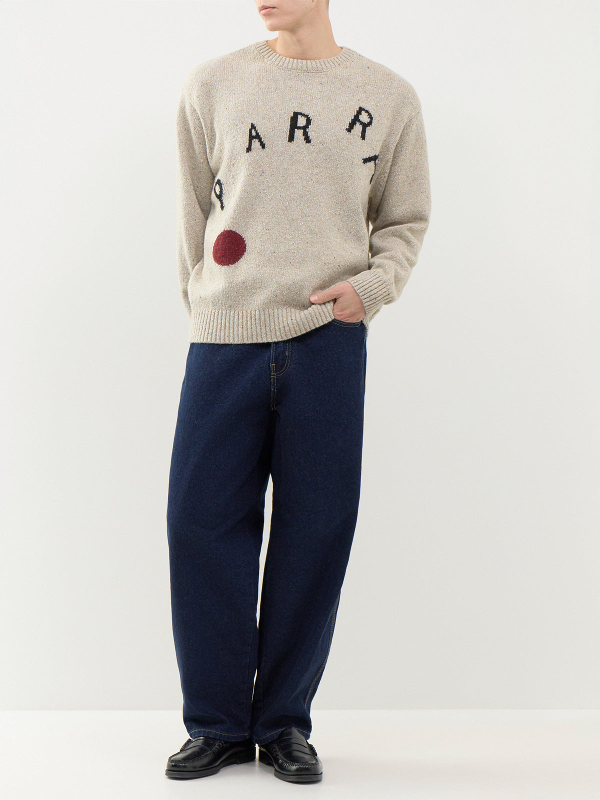 Red Dot Knitted Pullover
