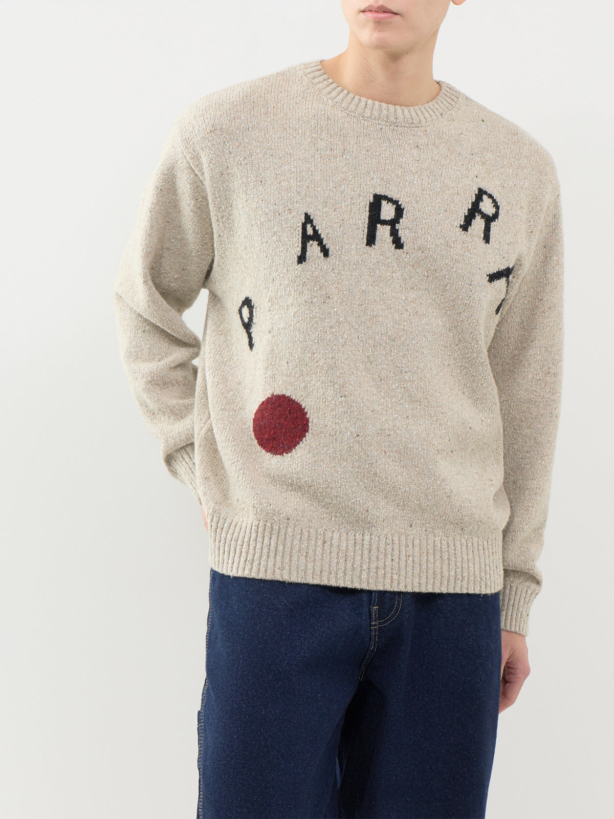 Red Dot Knitted Pullover