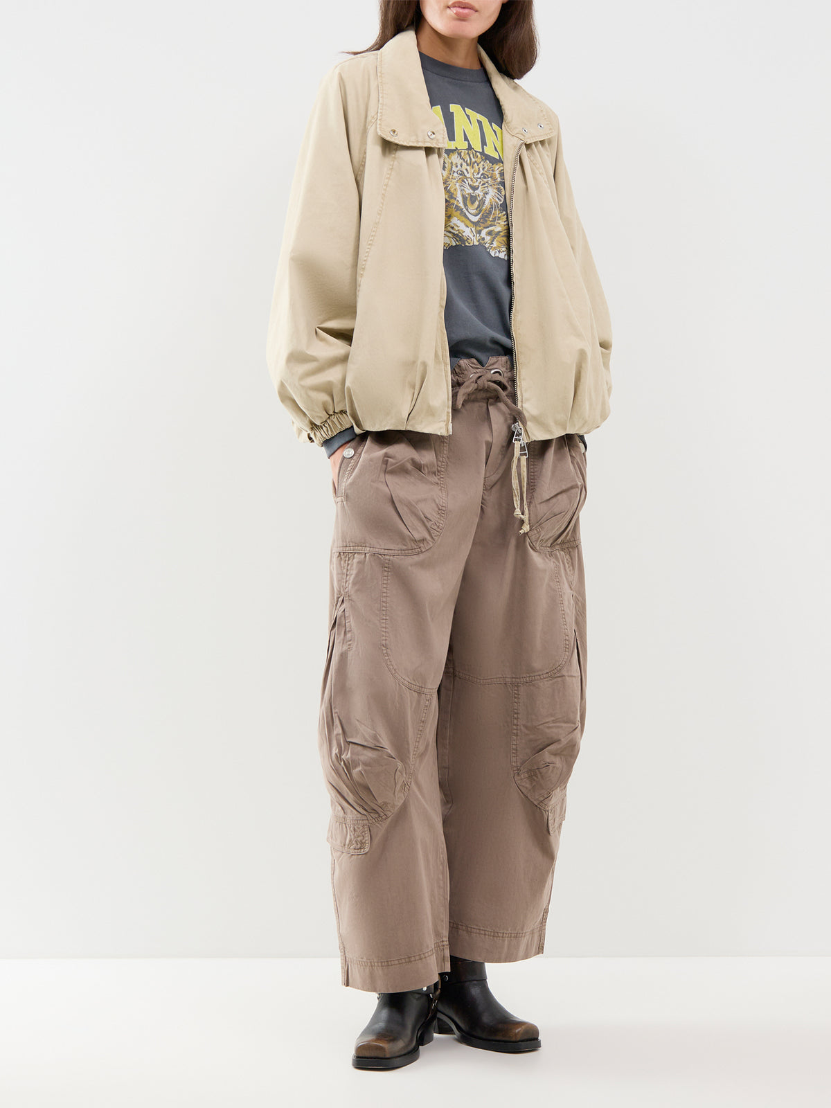 Cotton Onset Parachute Trousers