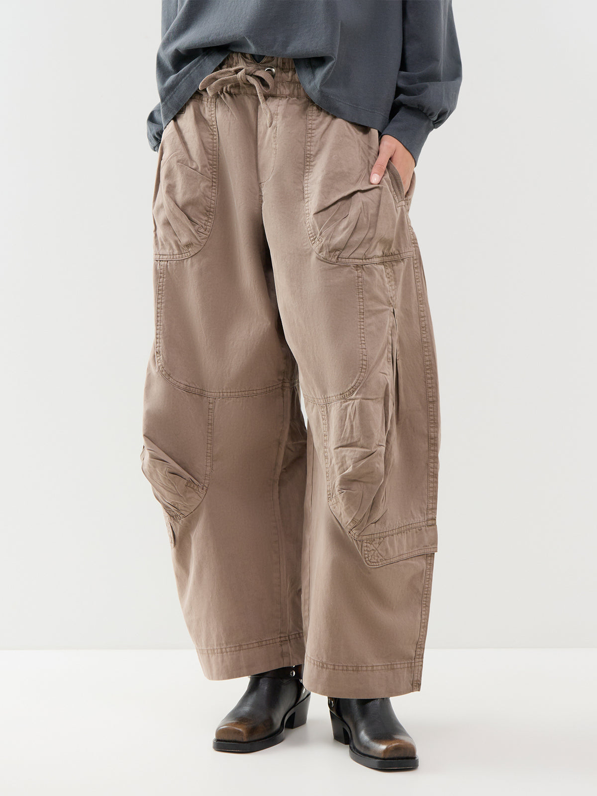 Cotton Onset Parachute Trousers