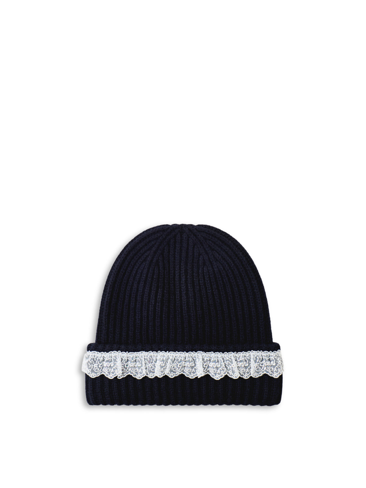 Compact Wool Lace Beanie