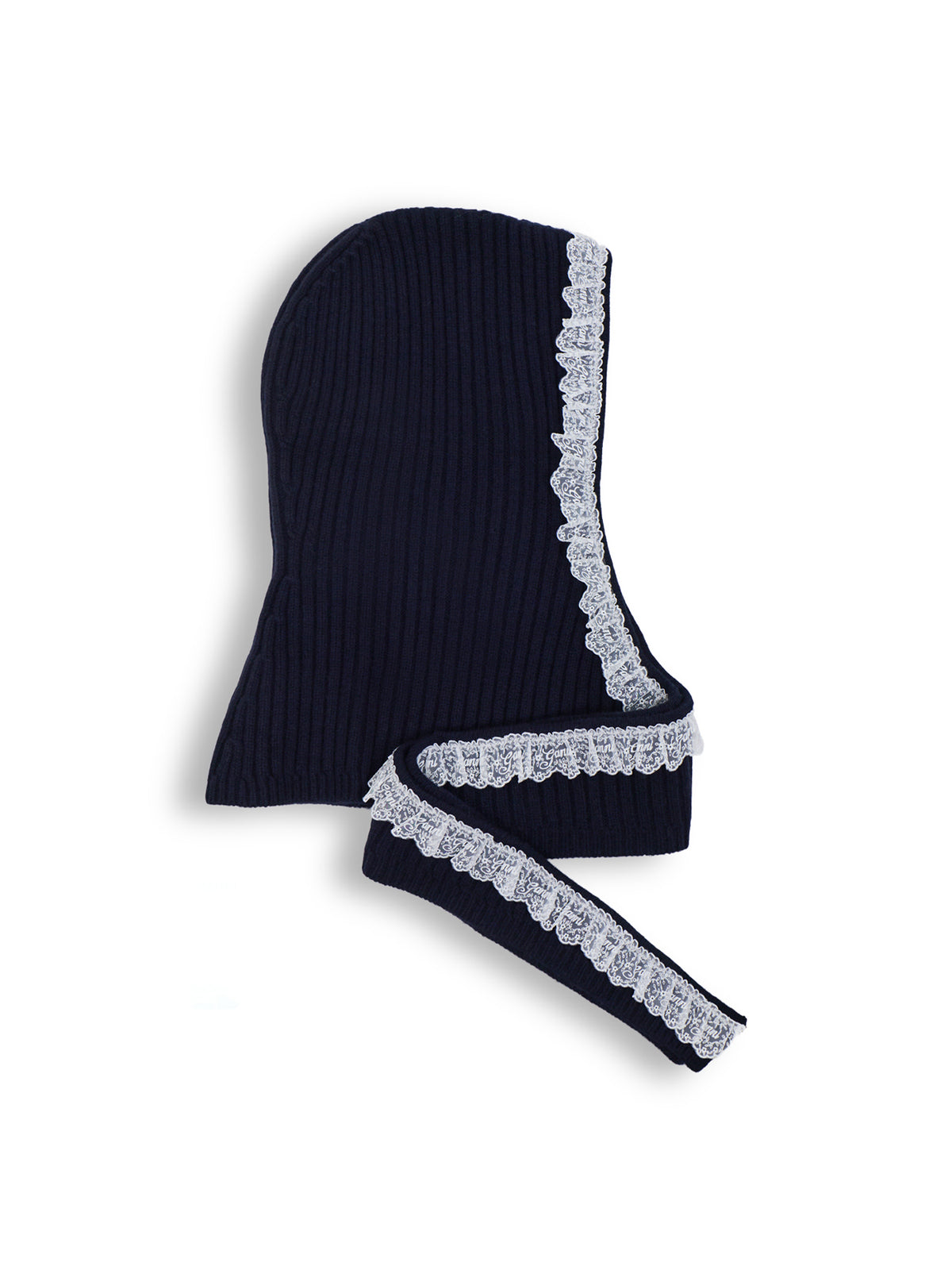 Compact Wool Lace Balaclava