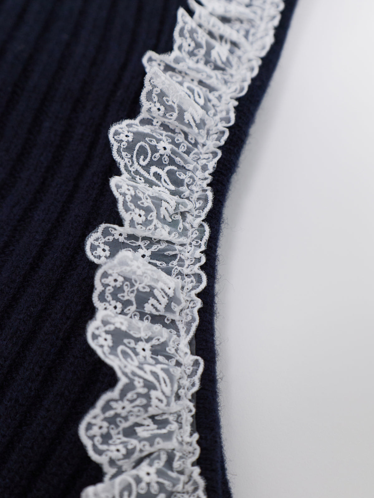 Compact Wool Lace Balaclava