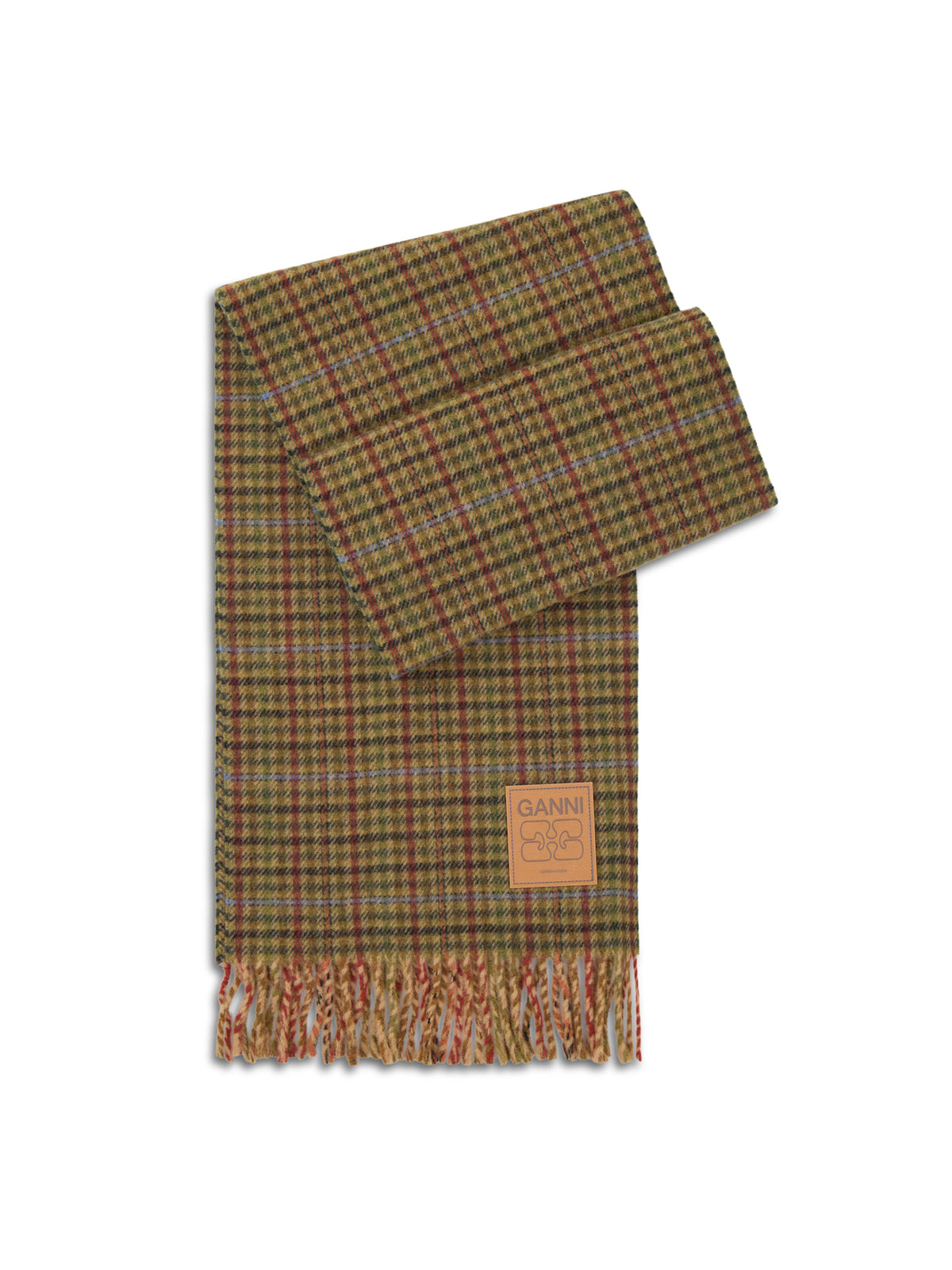 Wool Compact Mini Check Scarf