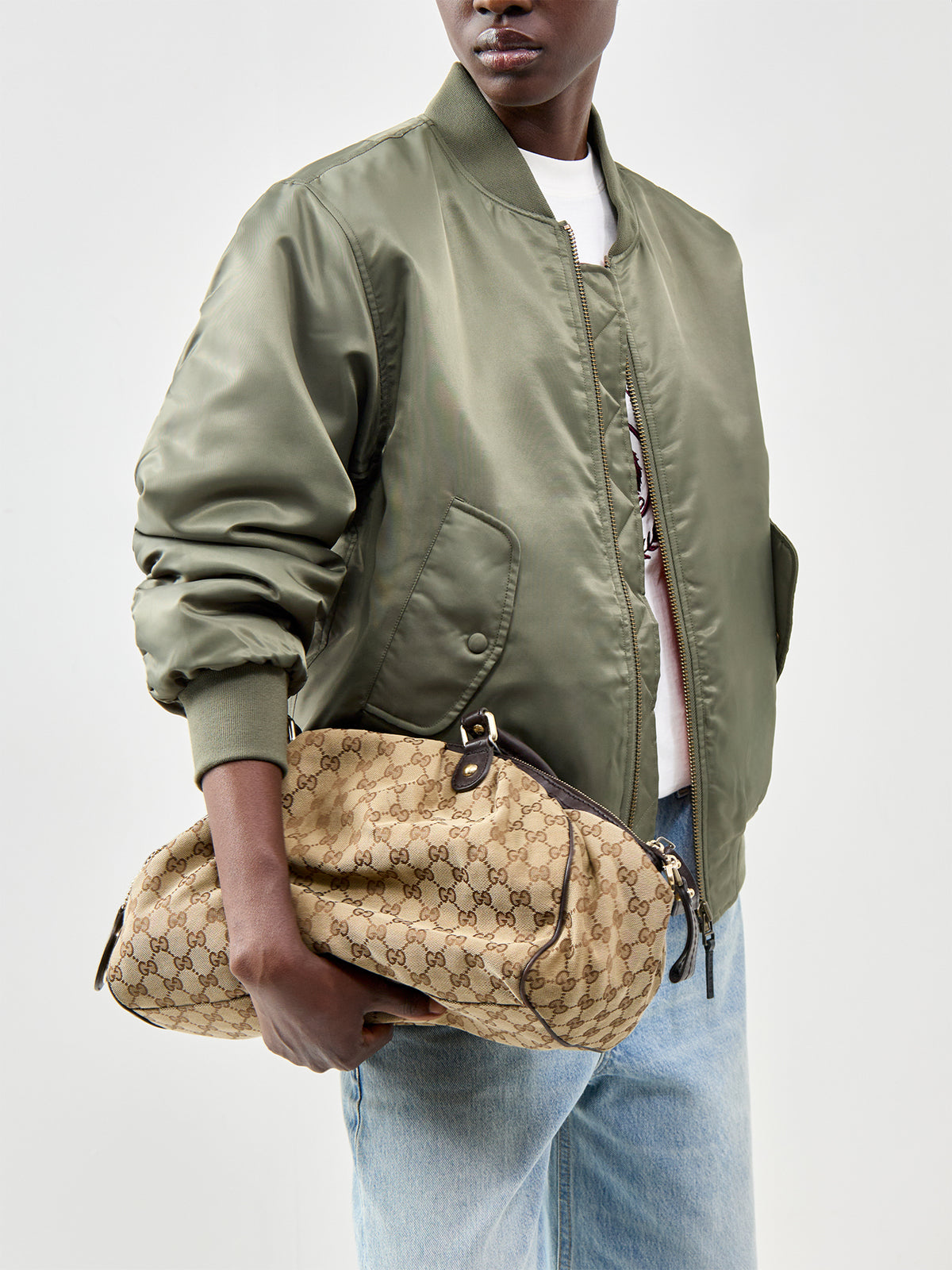 LePrix Sukey GG Canvas 2-Way Shoulder Bag
