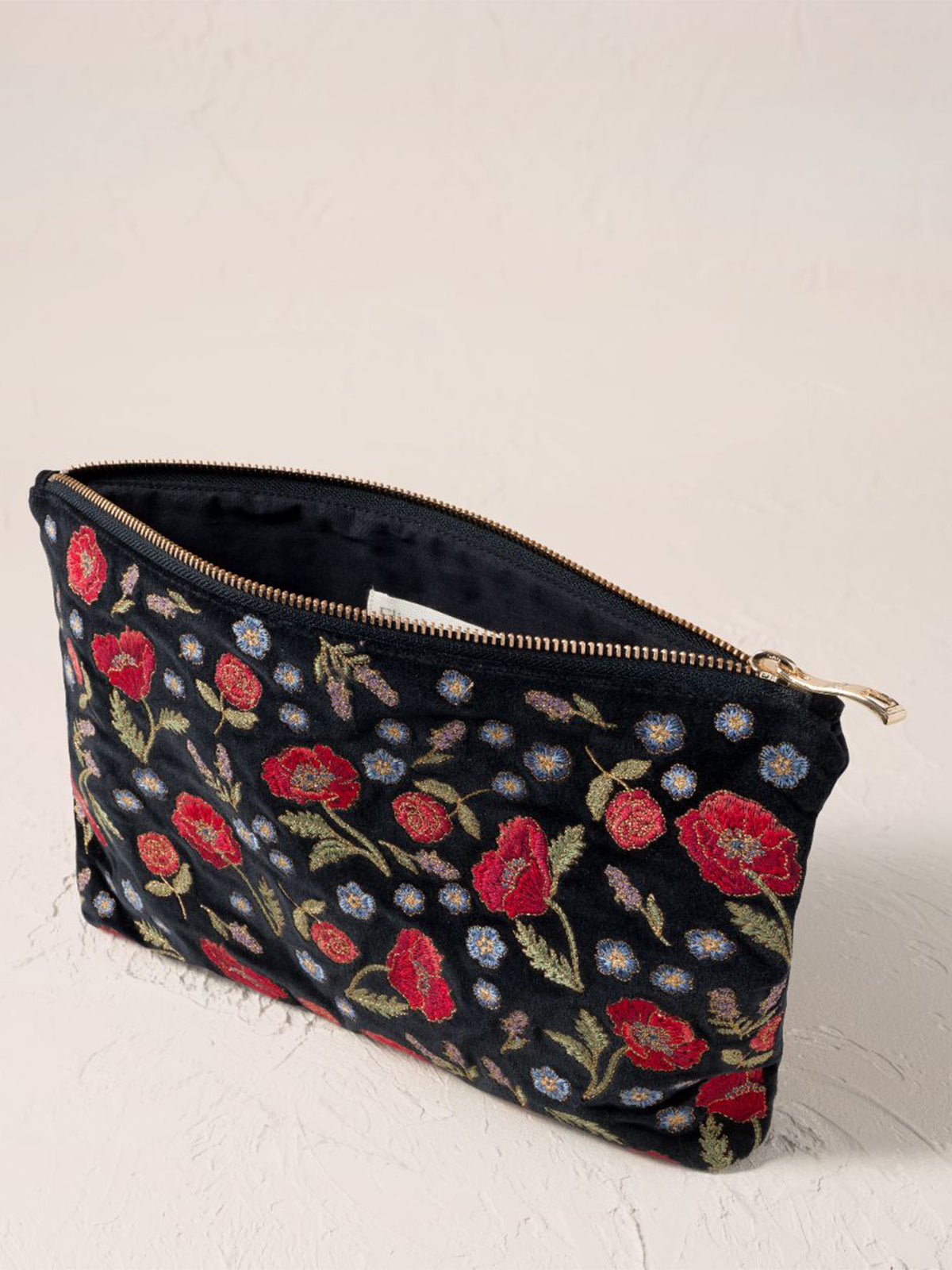 Poppy Meadow Everyday Pouch - Charcoal