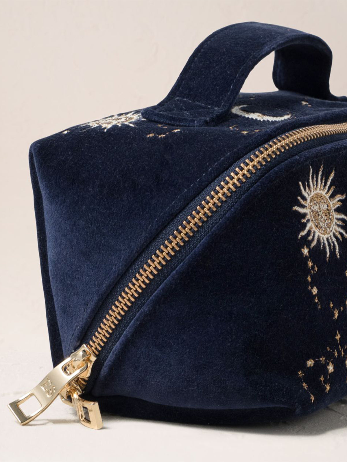 Celestial Sun & Moon Open Flat Lay Makeup Bag